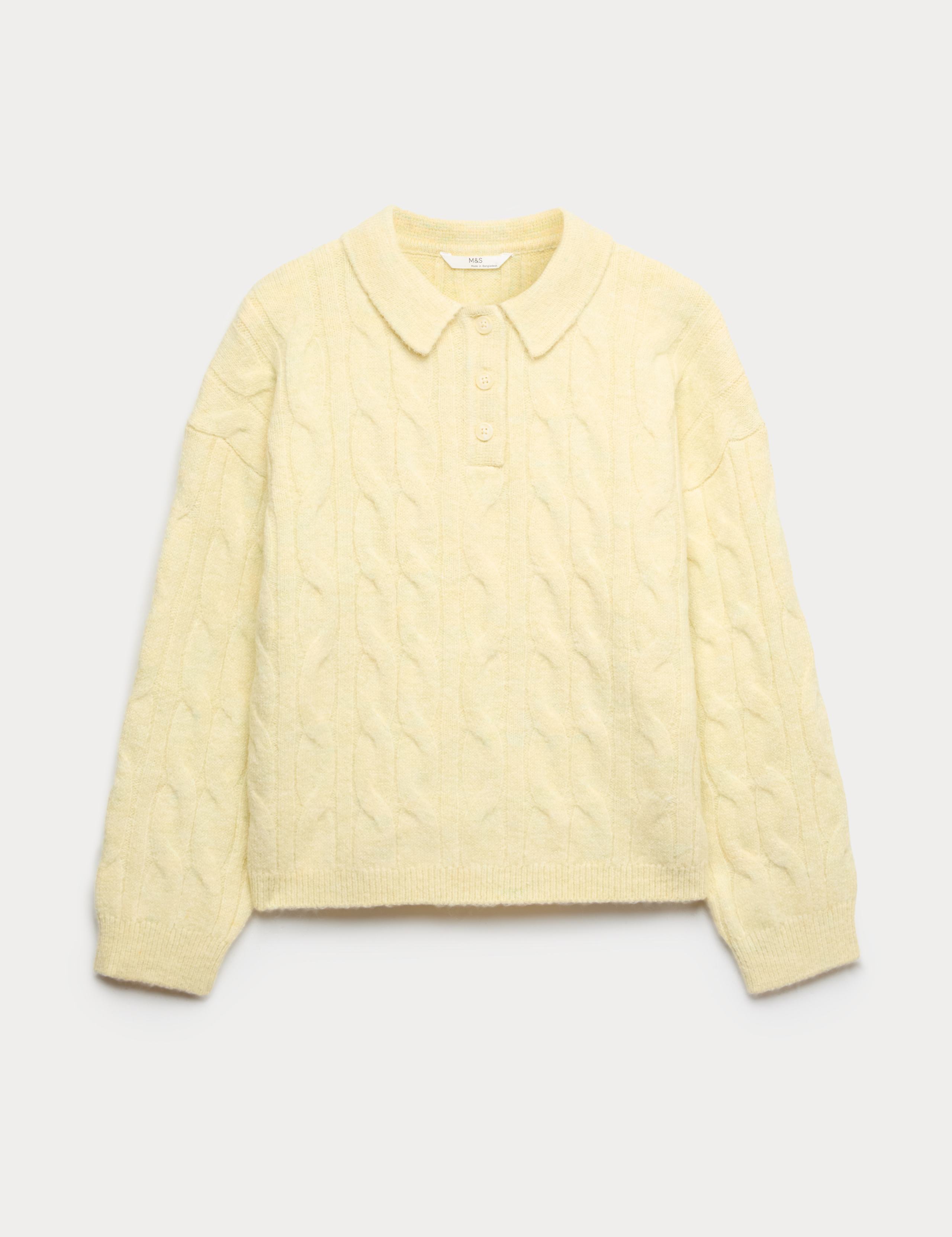 Collared Cable Knit Jumper (6-16 Yrs) 1 of 1