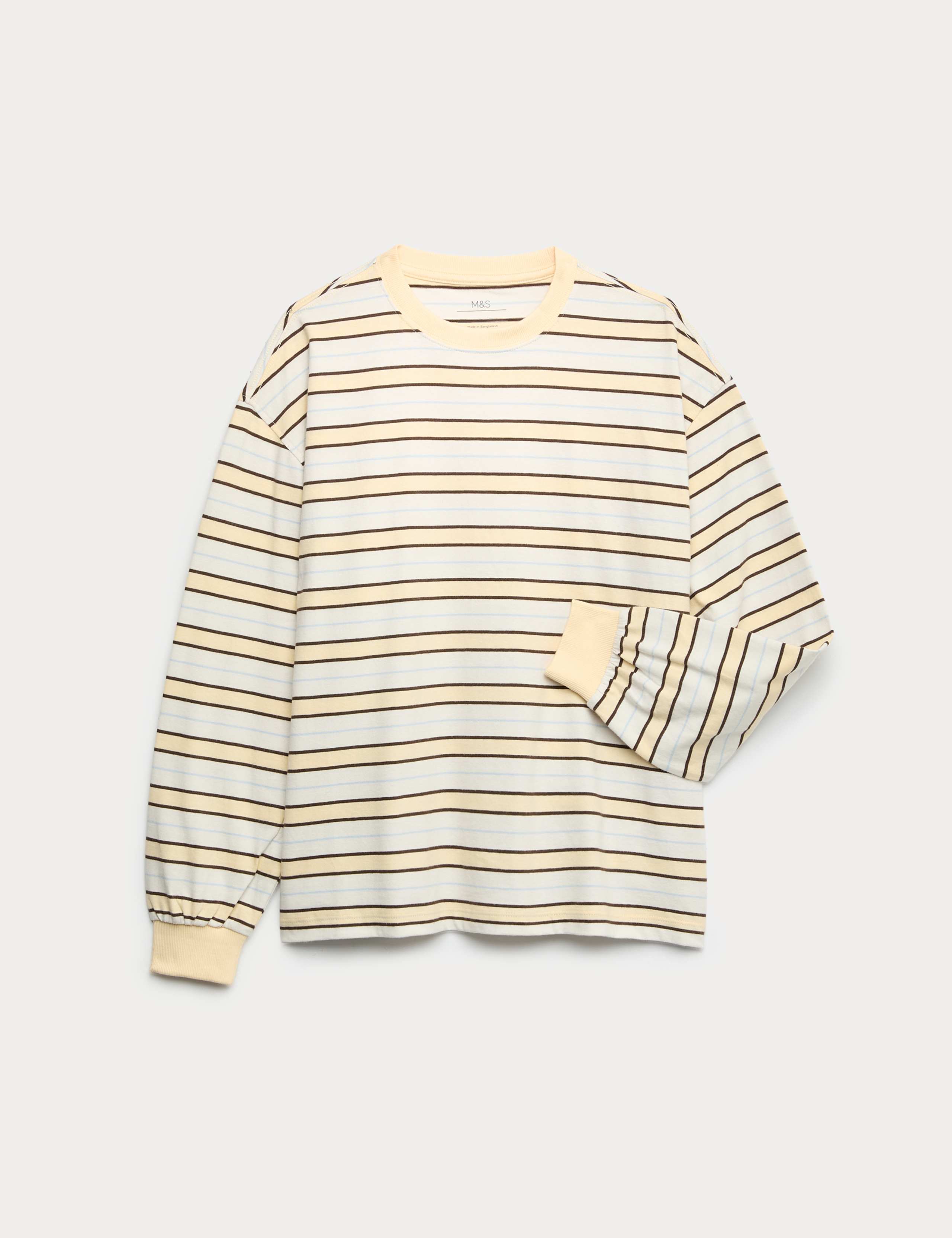 Pure Cotton Striped Top (6-16 Yrs) 1 of 2