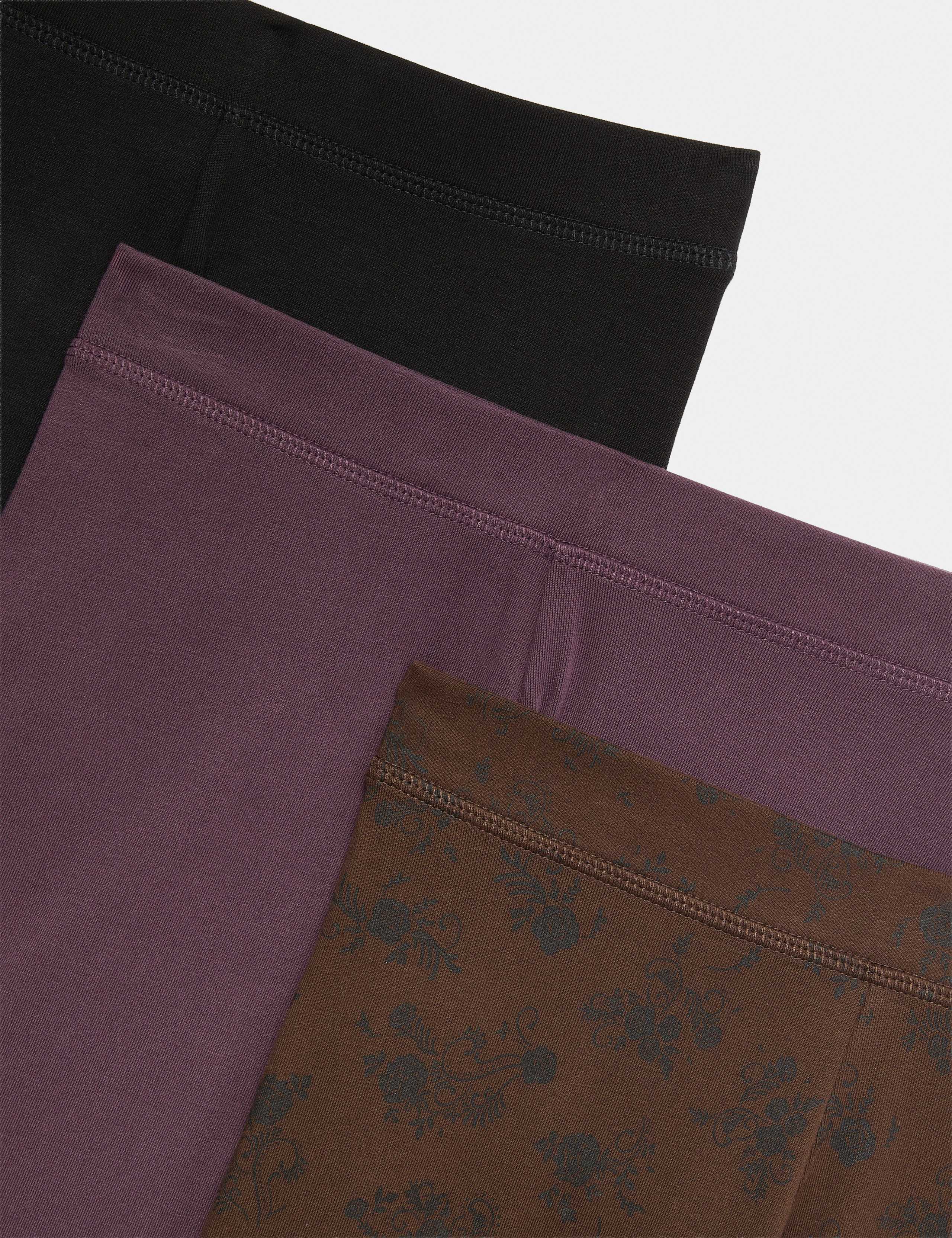 3 Pack Cotton Rich Print Leggings (6-16 Yrs) 2 of 2
