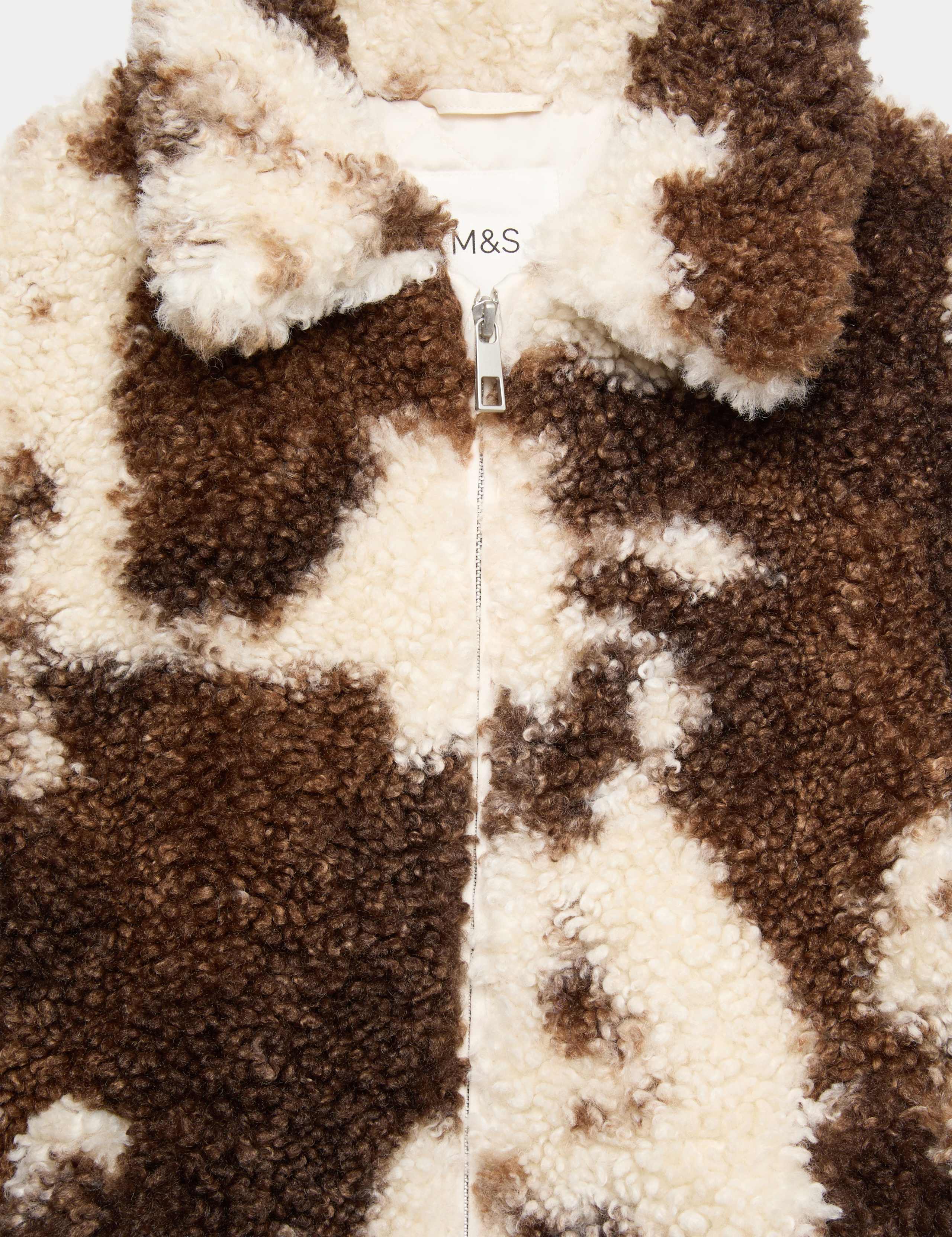 Pony Fur Borg Collared Jacket (6-16 Yrs) 7 of 7