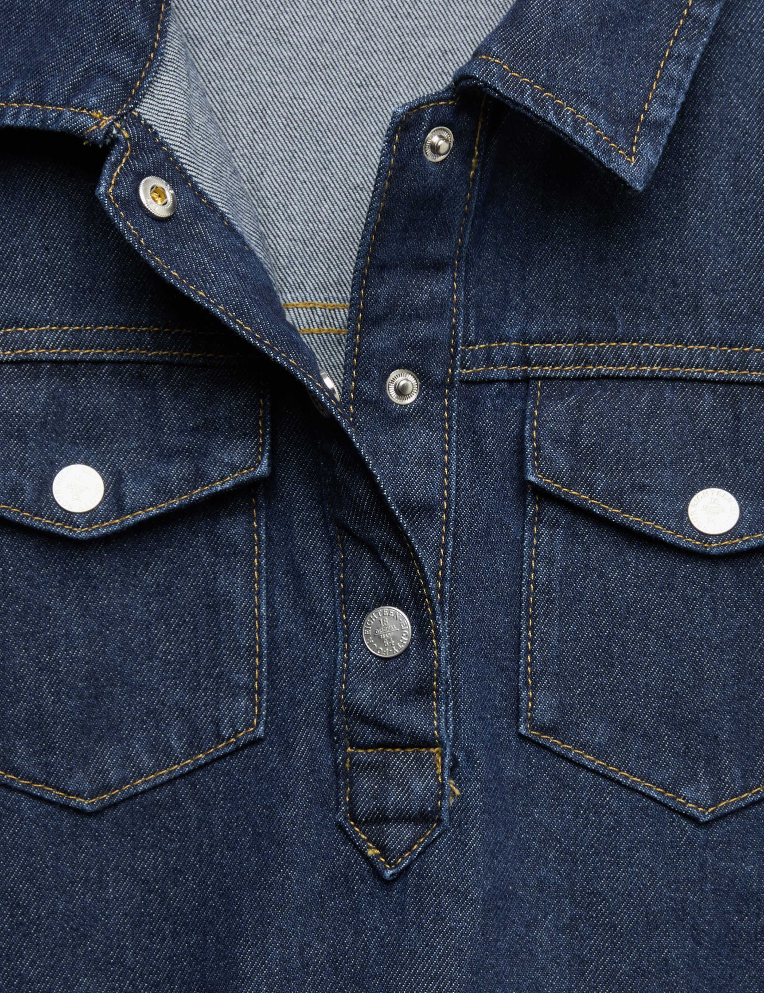 Pure Cotton Denim Pleat Dress (6-16 Yrs) 3 of 3
