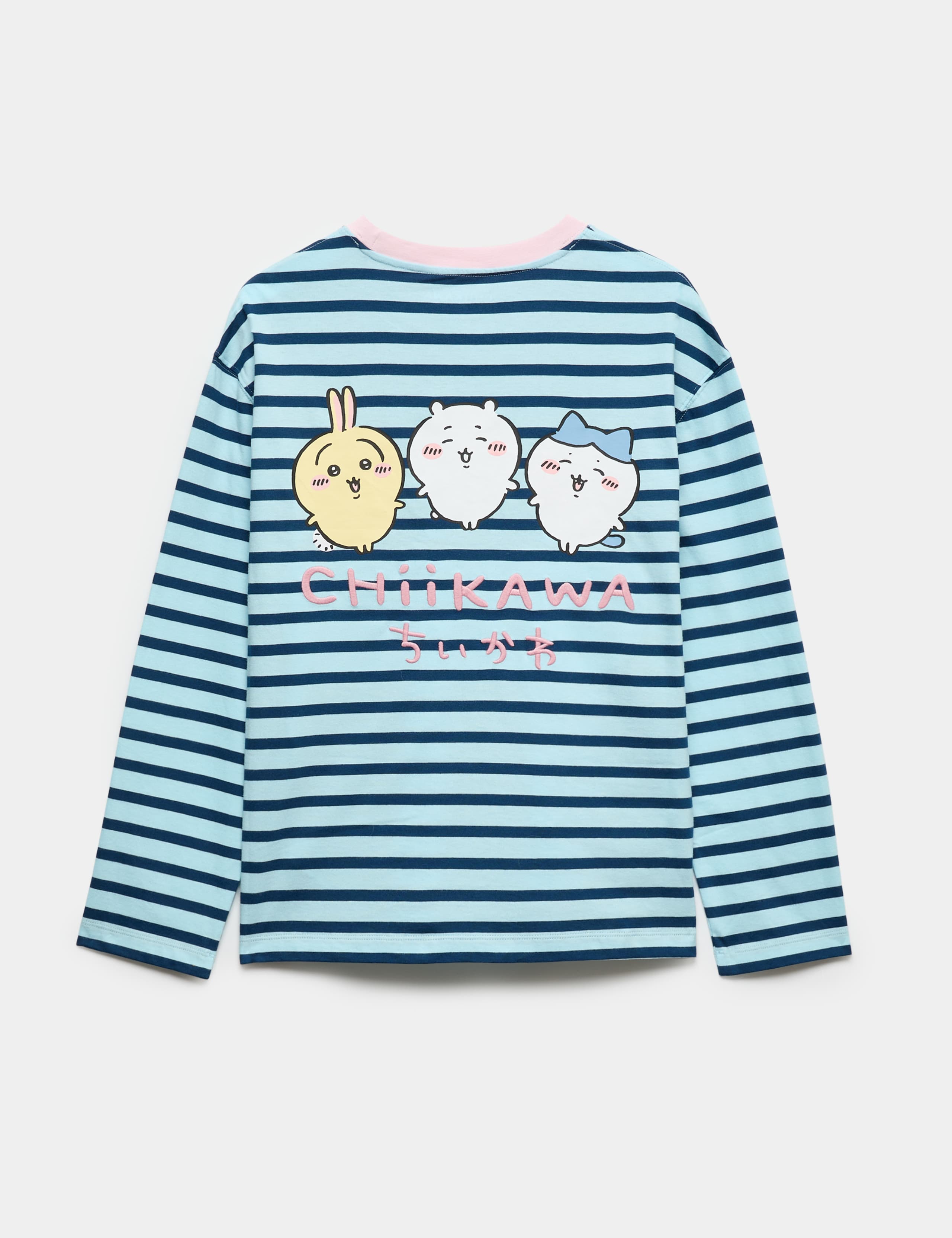 Pure Cotton Chiikawa Striped T-Shirt (6-16 Yrs) 2 of 2