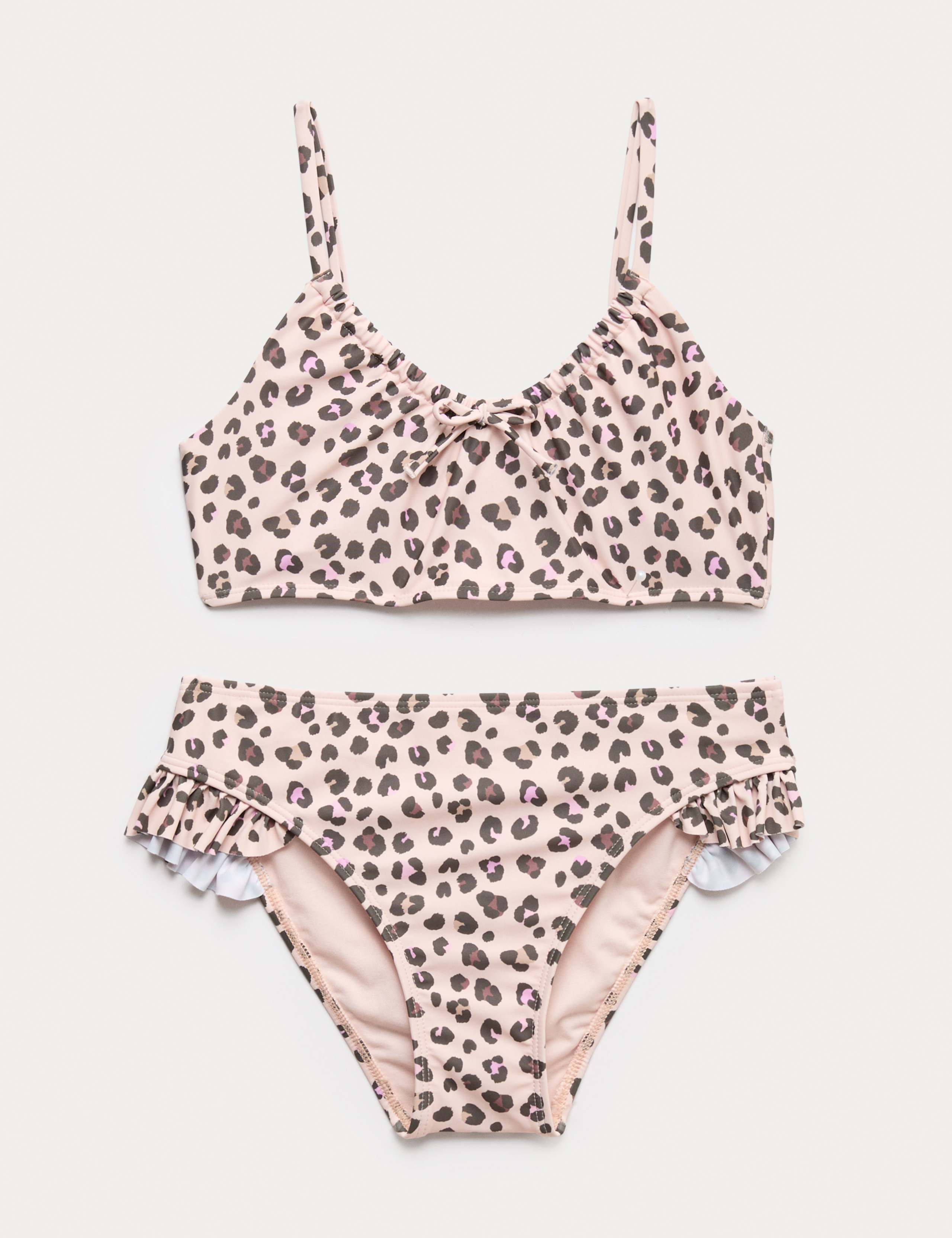 3pc Leopard Bikini with Rash Vest (6-16 Yrs) 2 of 3