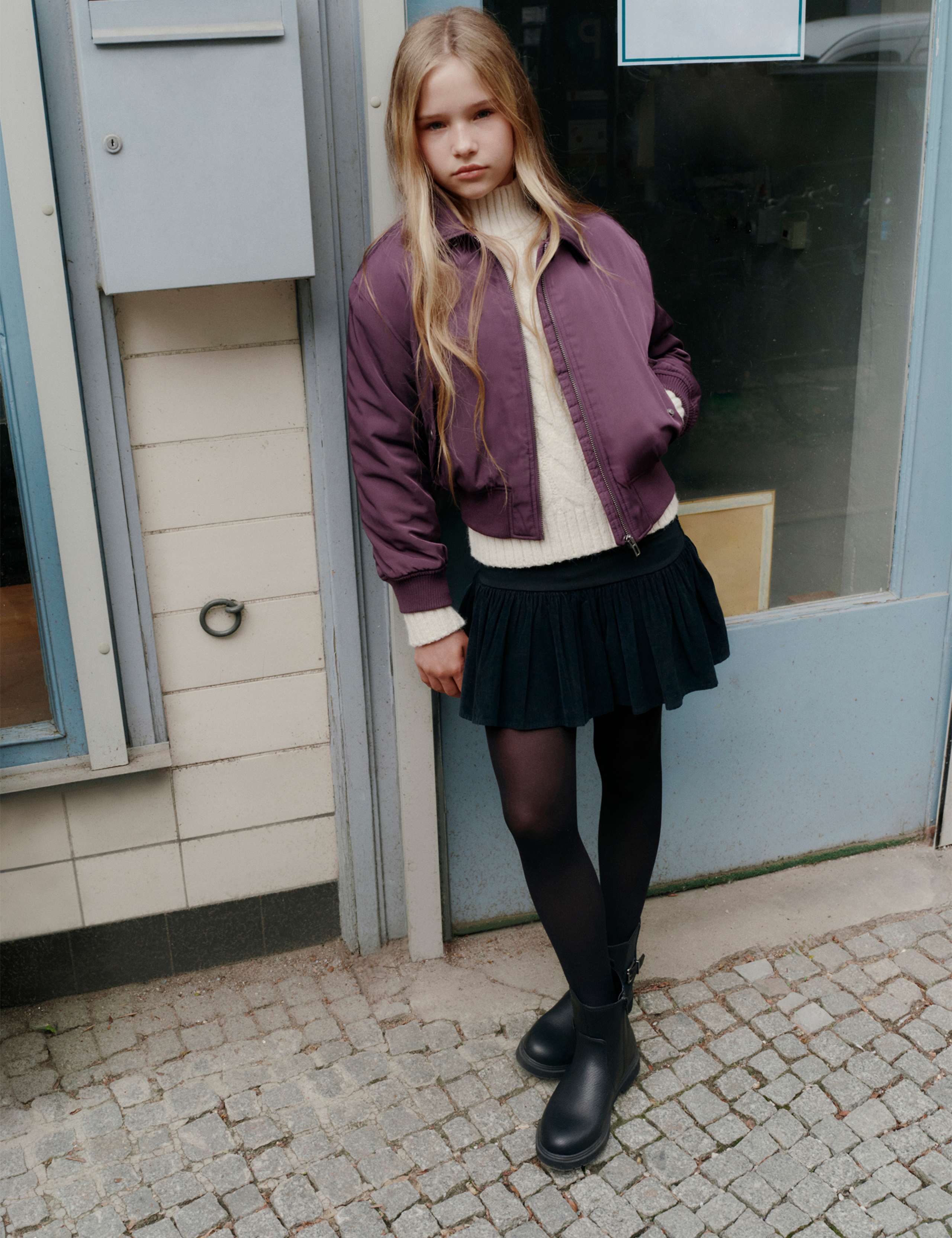 Pure Cotton Fold Over Mini Skort 1 of 3