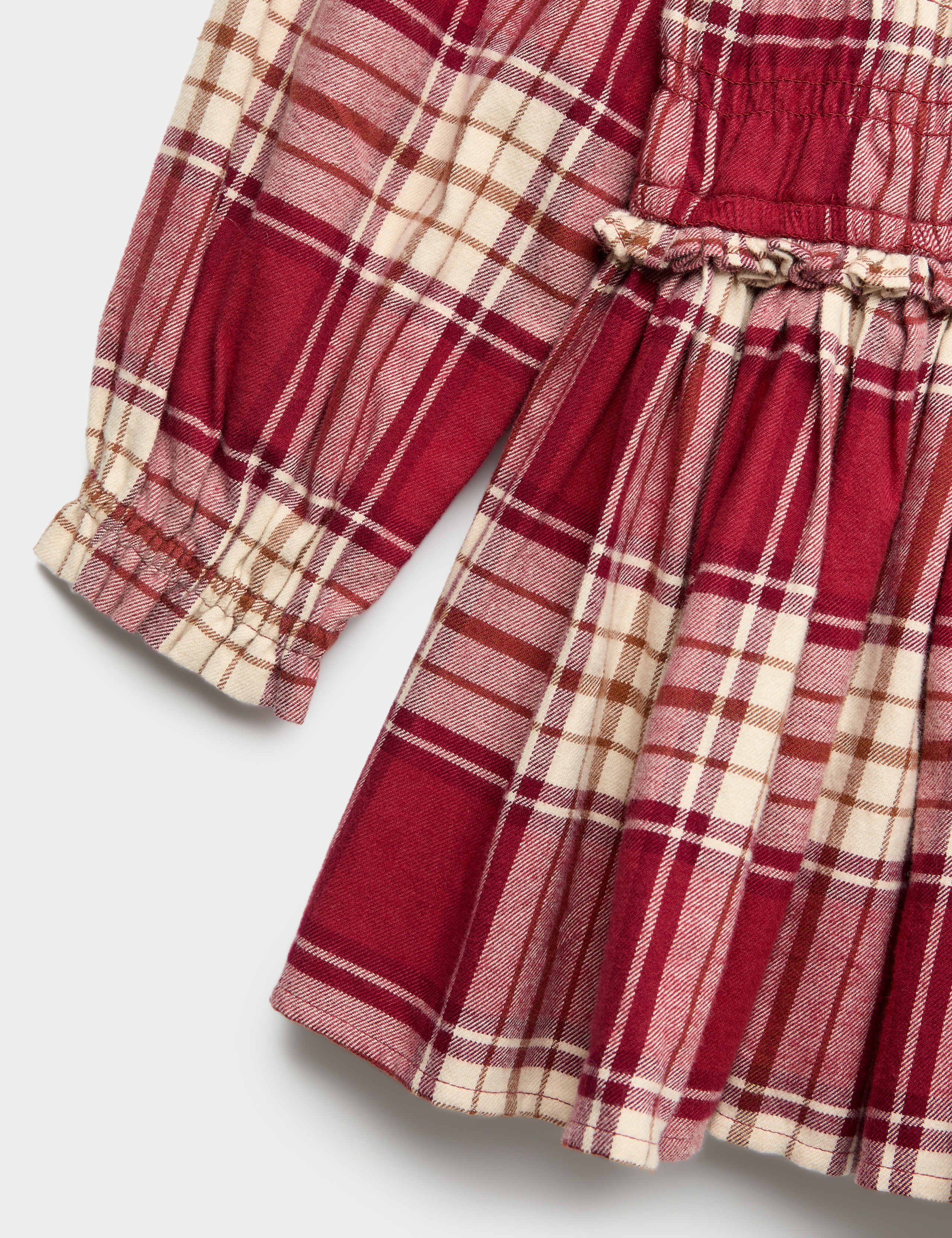 Pure Cotton Checked Dress (6-16 Yrs) 2 of 2