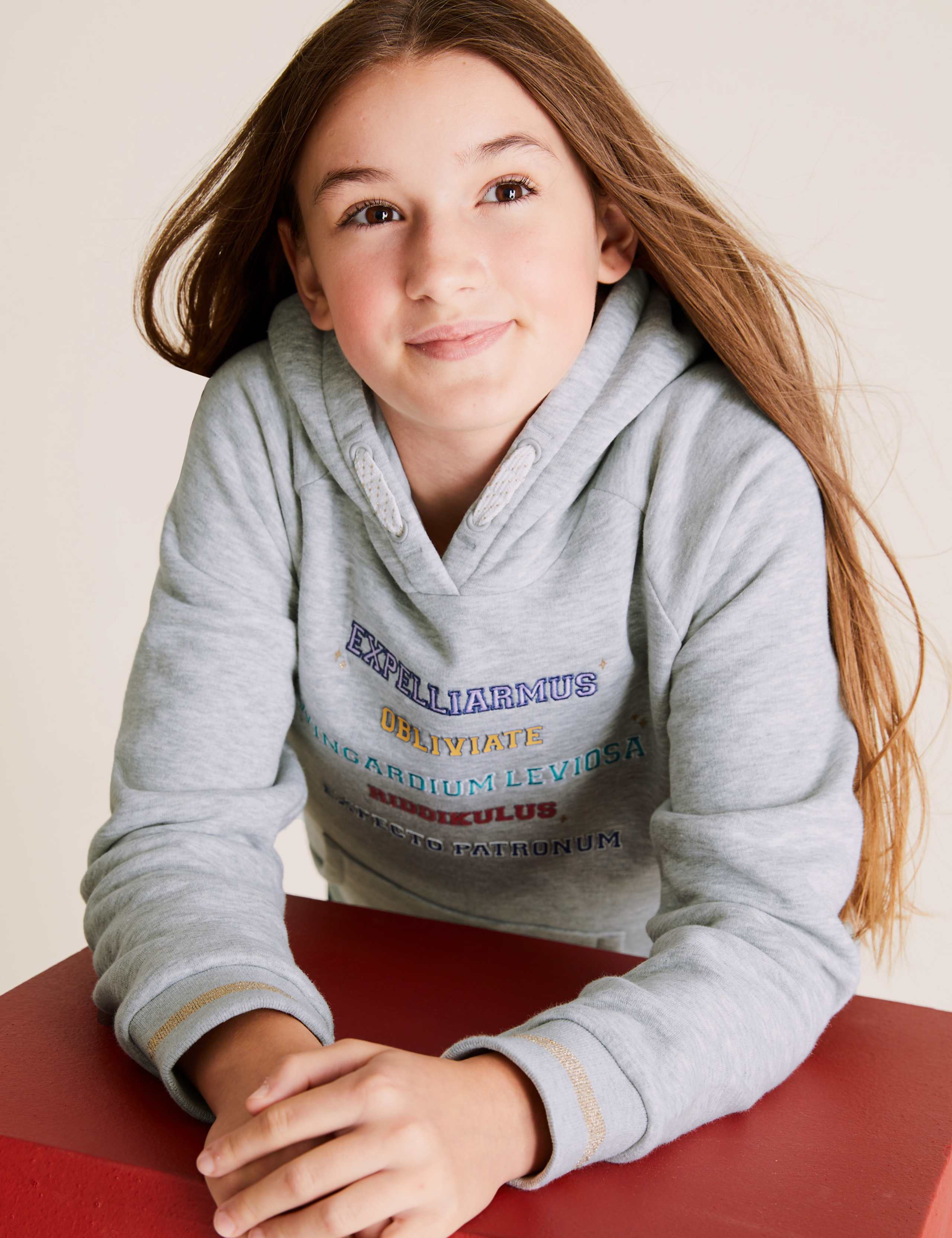 Harry Potter™ Cotton Spells Slogan Hoodie (6-16 Yrs) 3 of 6