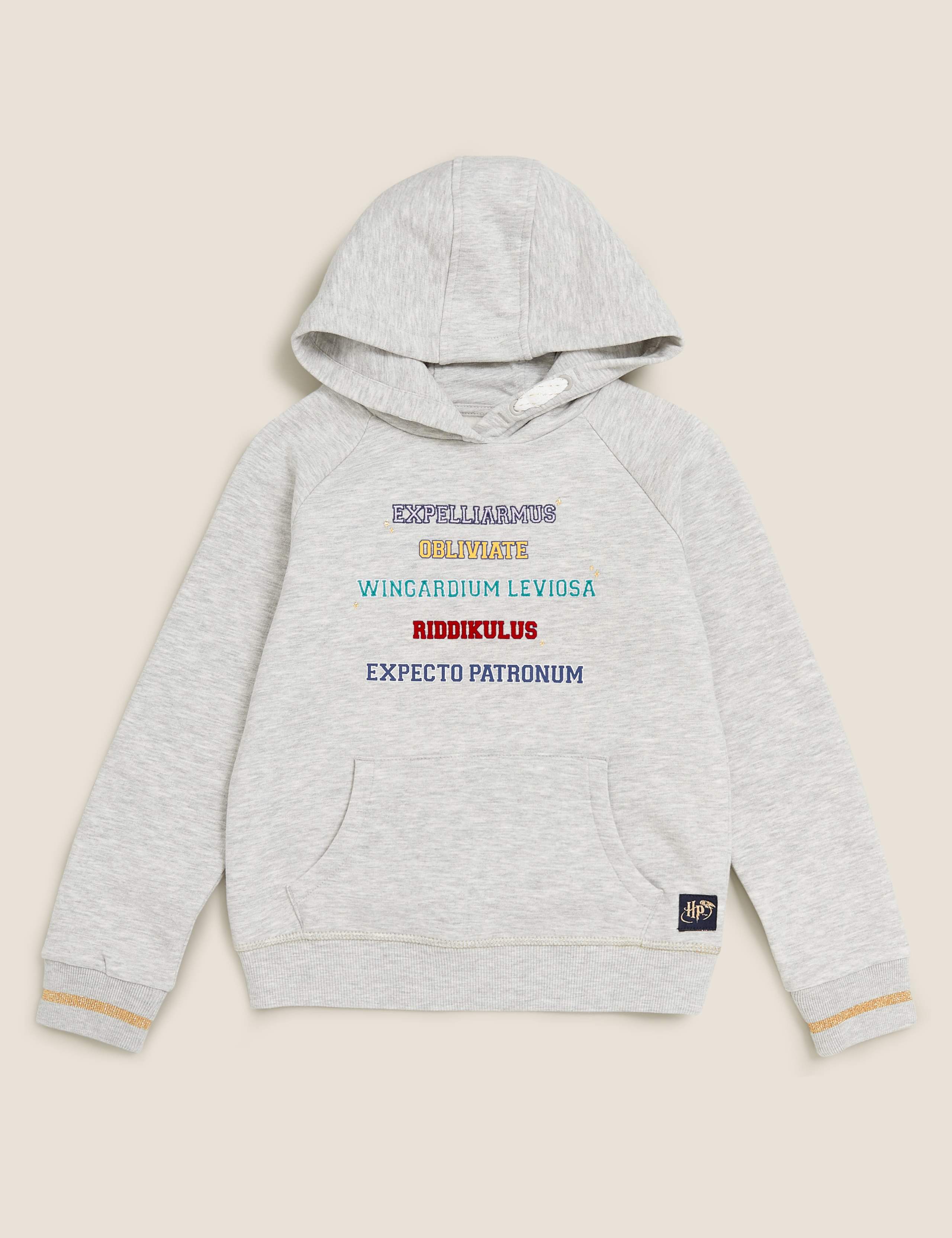 Harry Potter™ Cotton Spells Slogan Hoodie (6-16 Yrs) 2 of 6