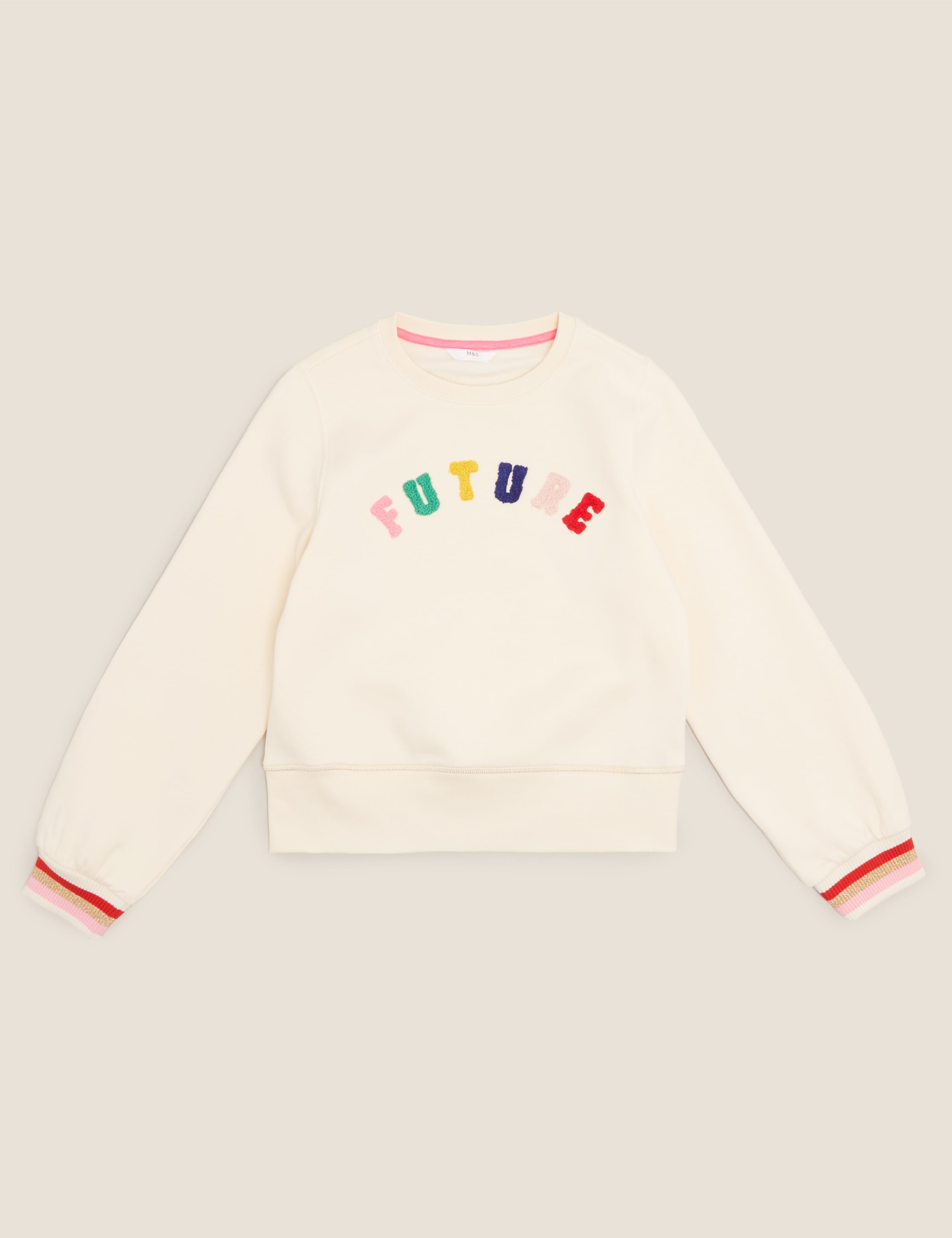 Cotton Boucle Future Slogan Sweatshirt (6-14 Yrs) 2 of 4