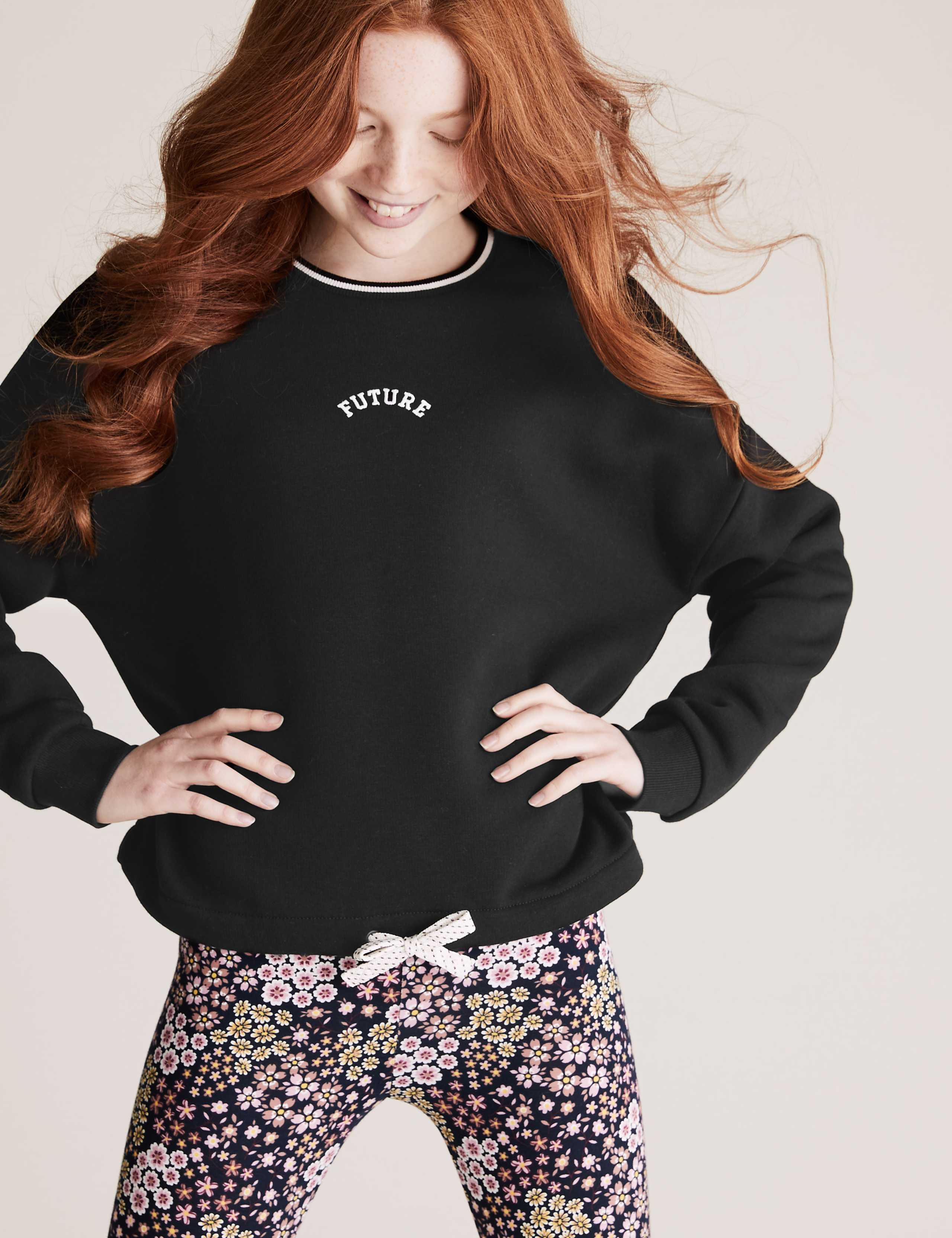 Organic Cotton Future Slogan Sweatshirt (6-16 Yrs) 1 of 5
