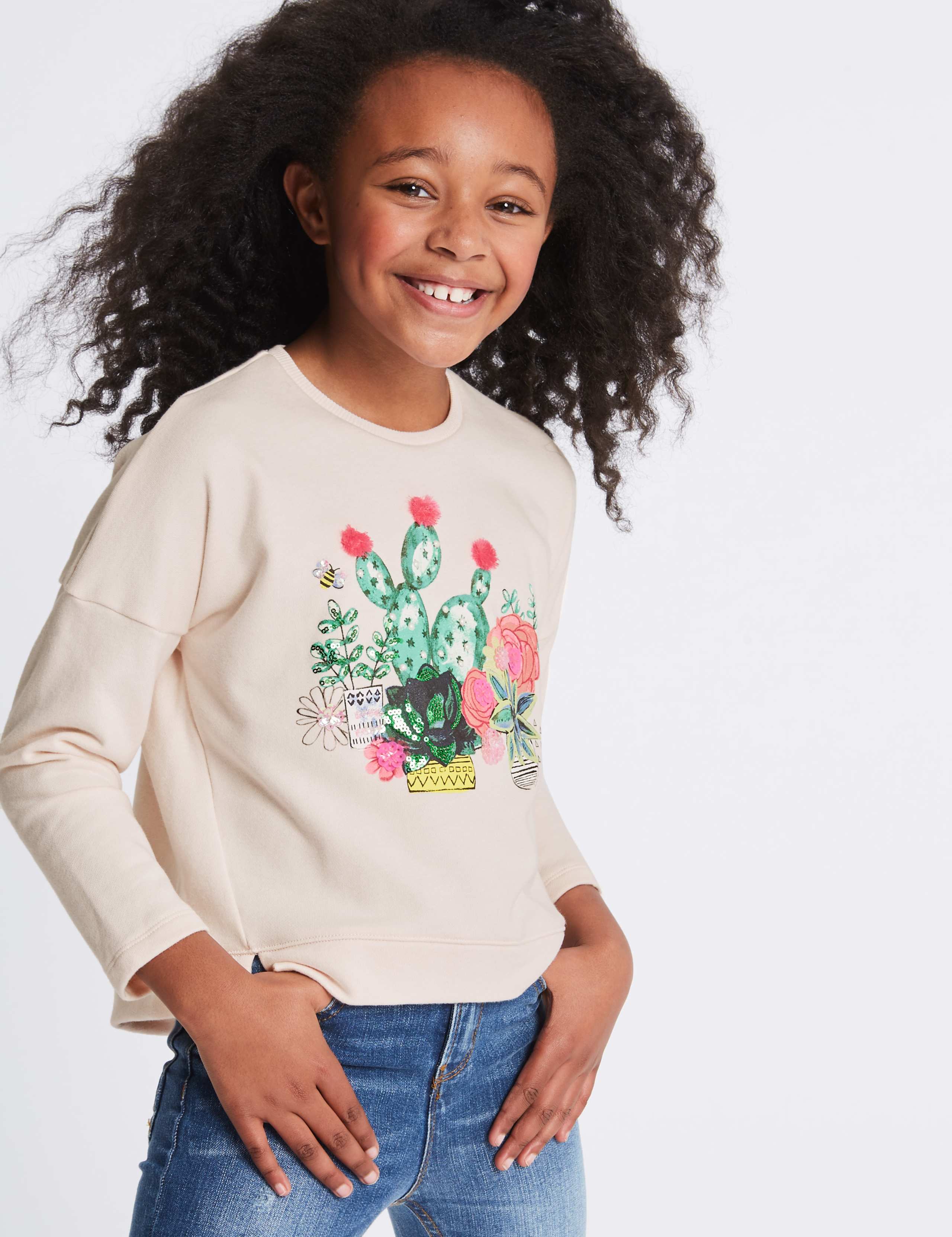 Sequin Sweatshirt (3-16 Years) 1 of 6