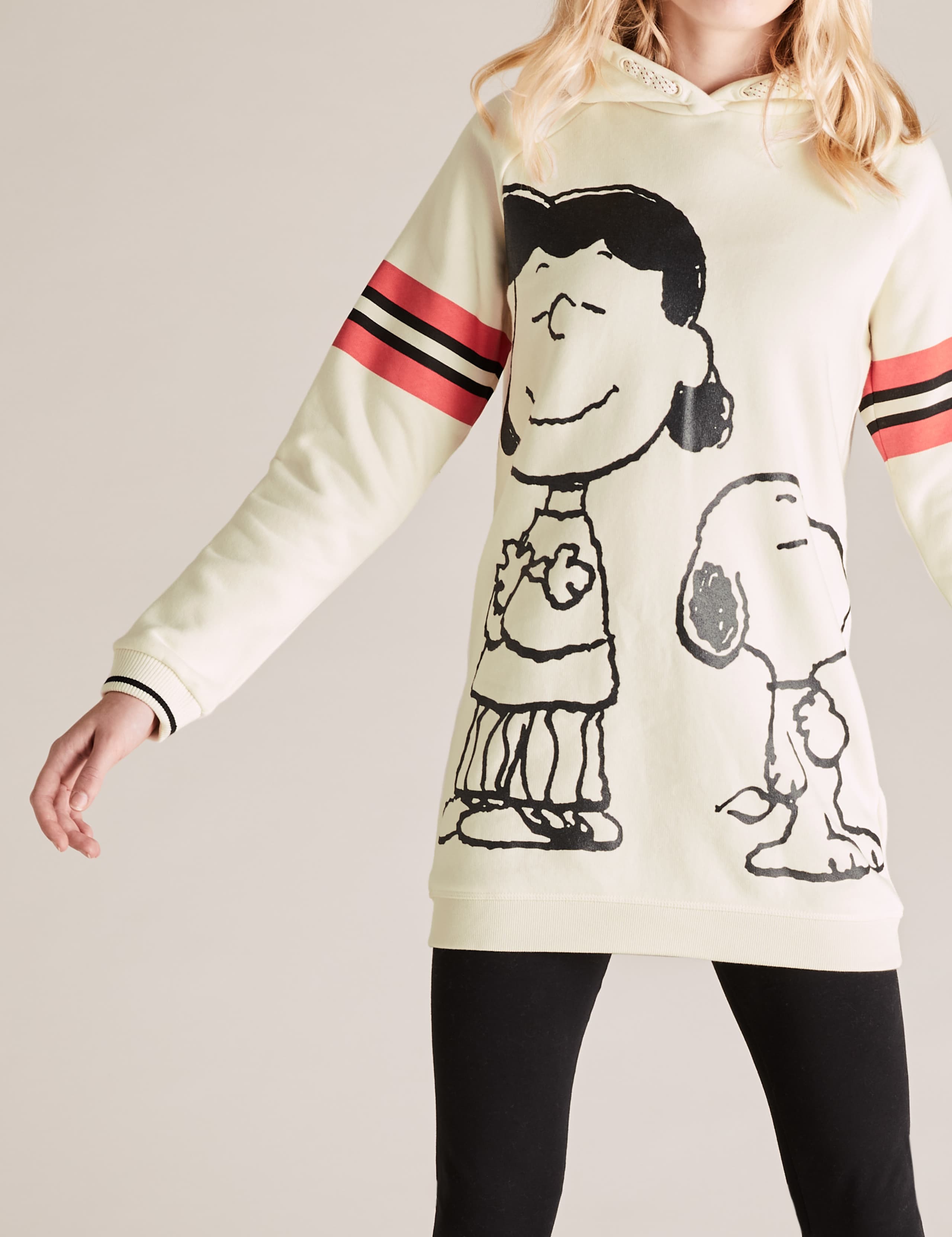 Snoopy™ Cotton Rich Longline Hoodie (6-16 Yrs) 3 of 5