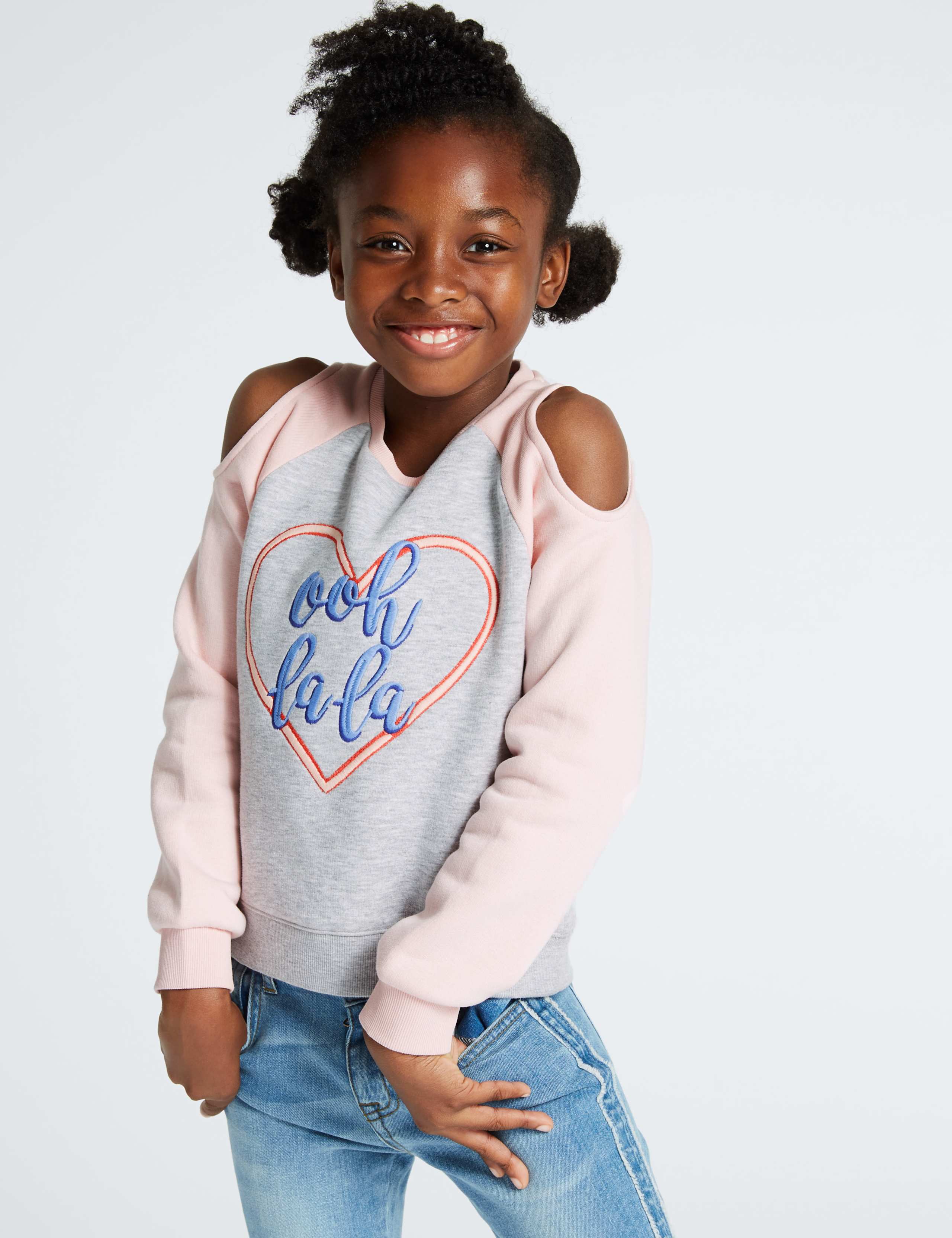 Cotton Rich Sweatshirt (3-16 Years) 1 of 4