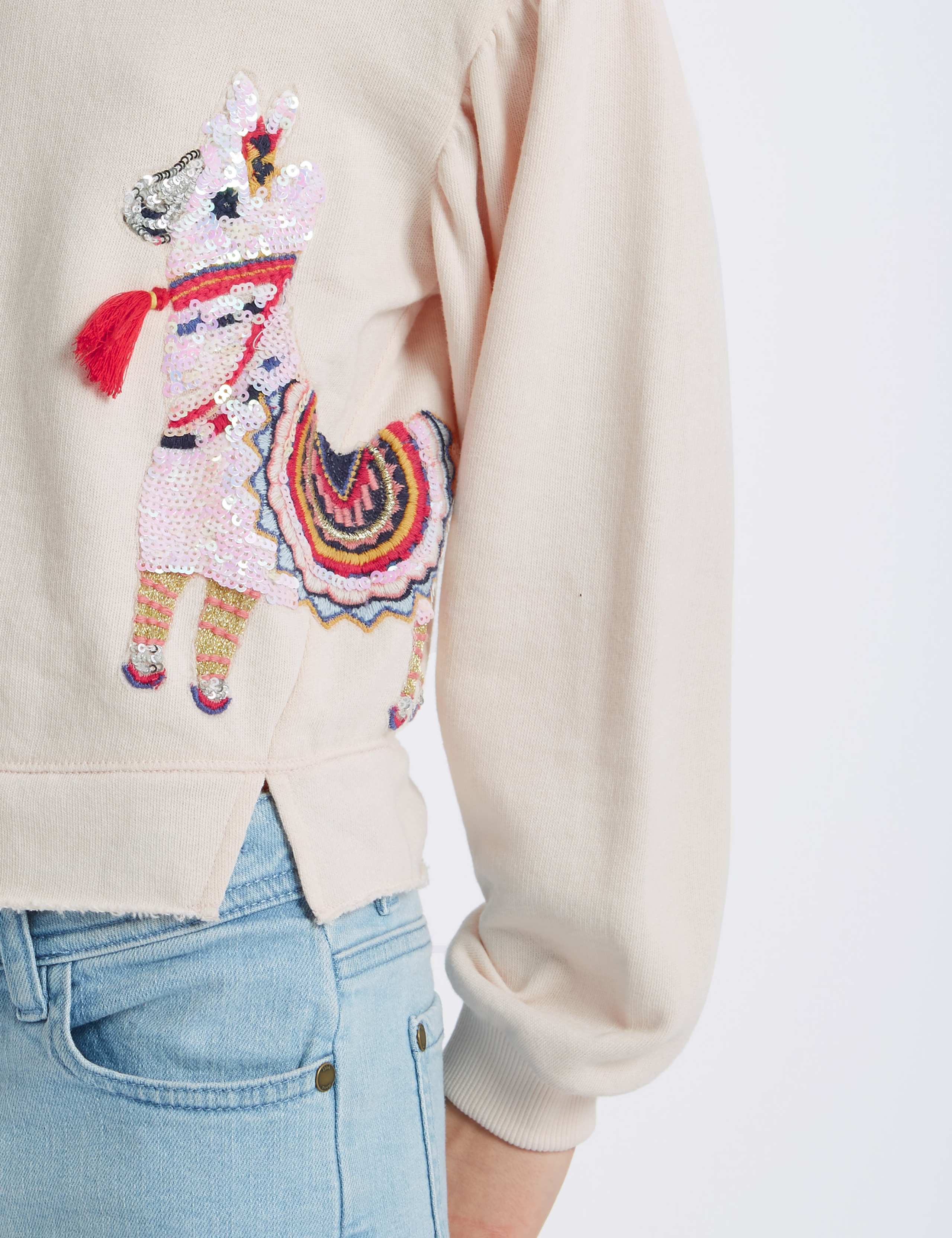 Cotton Rich Llama Sweatshirt (3-16 Years) 4 of 4