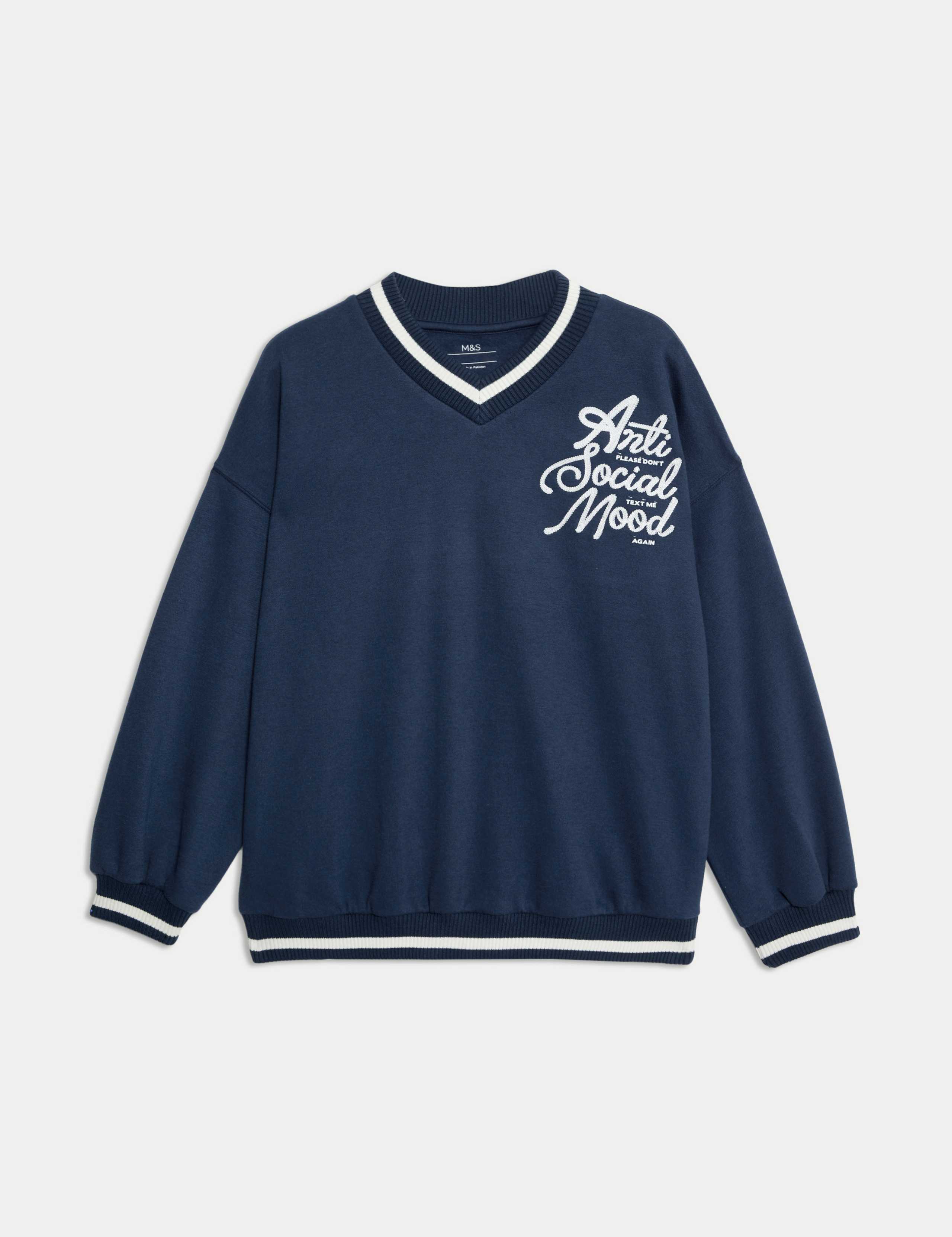 Cotton Rich Slogan Sweatshirt (6-16 Yrs) 2 of 5