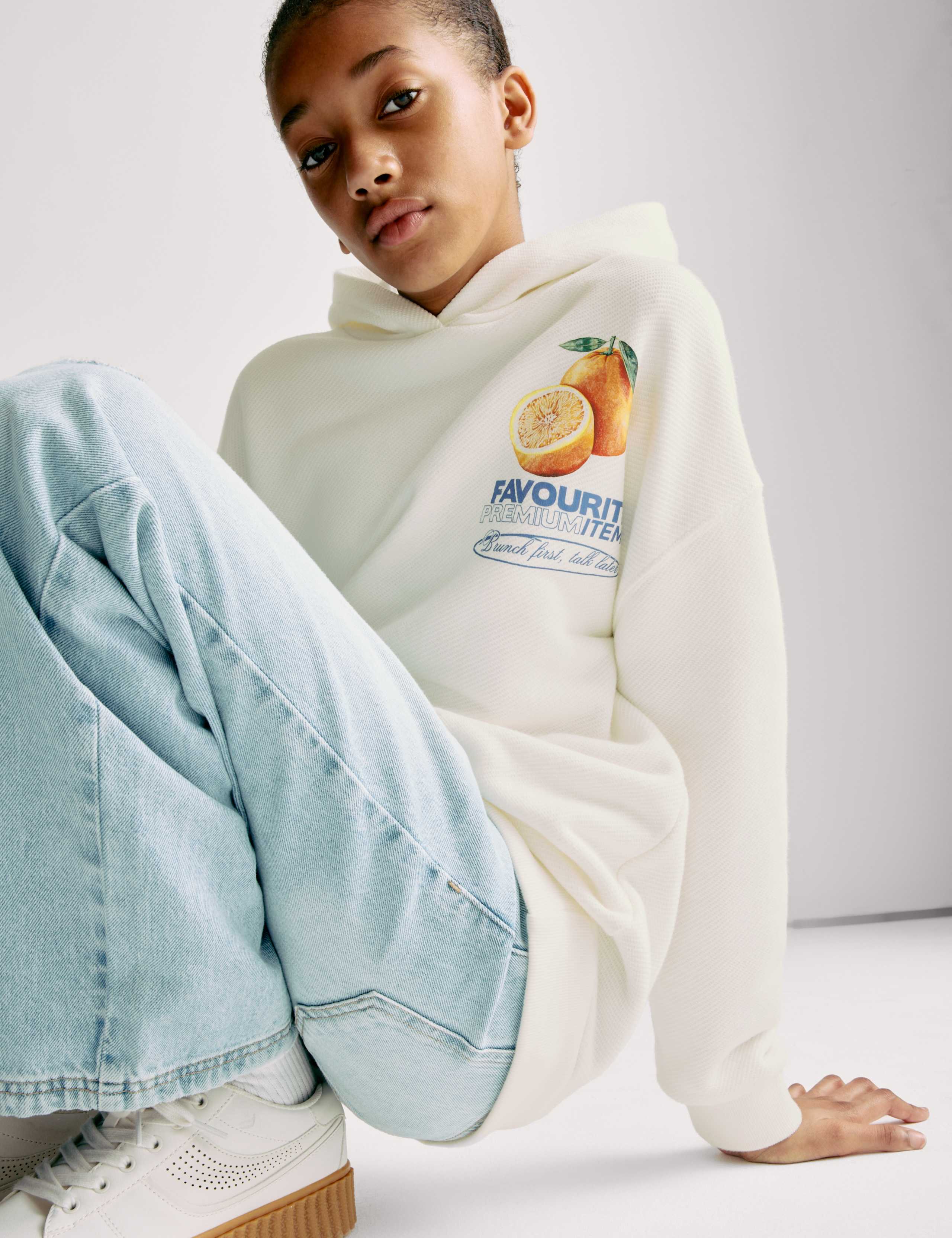 Cotton Rich Print Hoodie (6-16 Yrs) 3 of 8