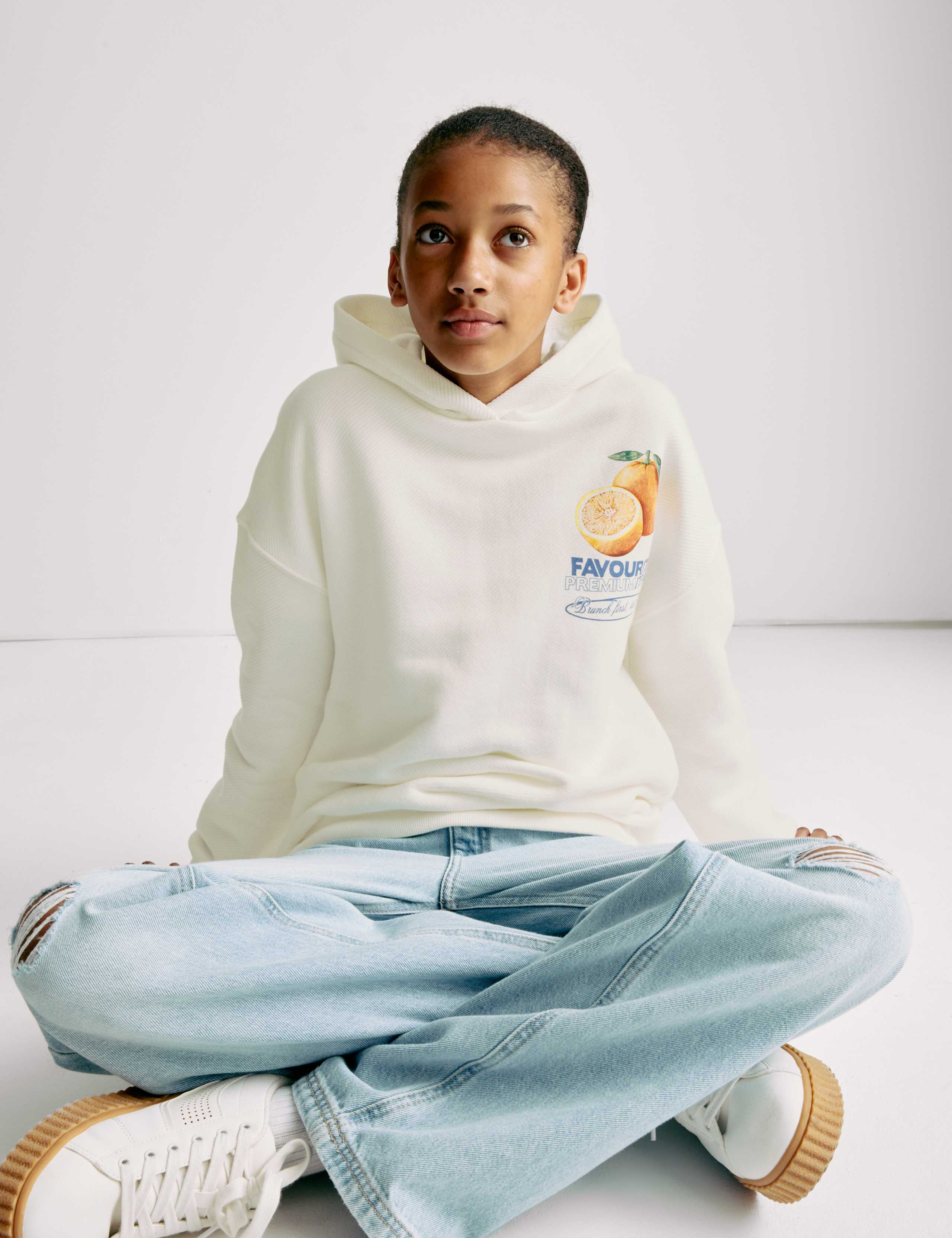 Cotton Rich Print Hoodie (6-16 Yrs) 6 of 8