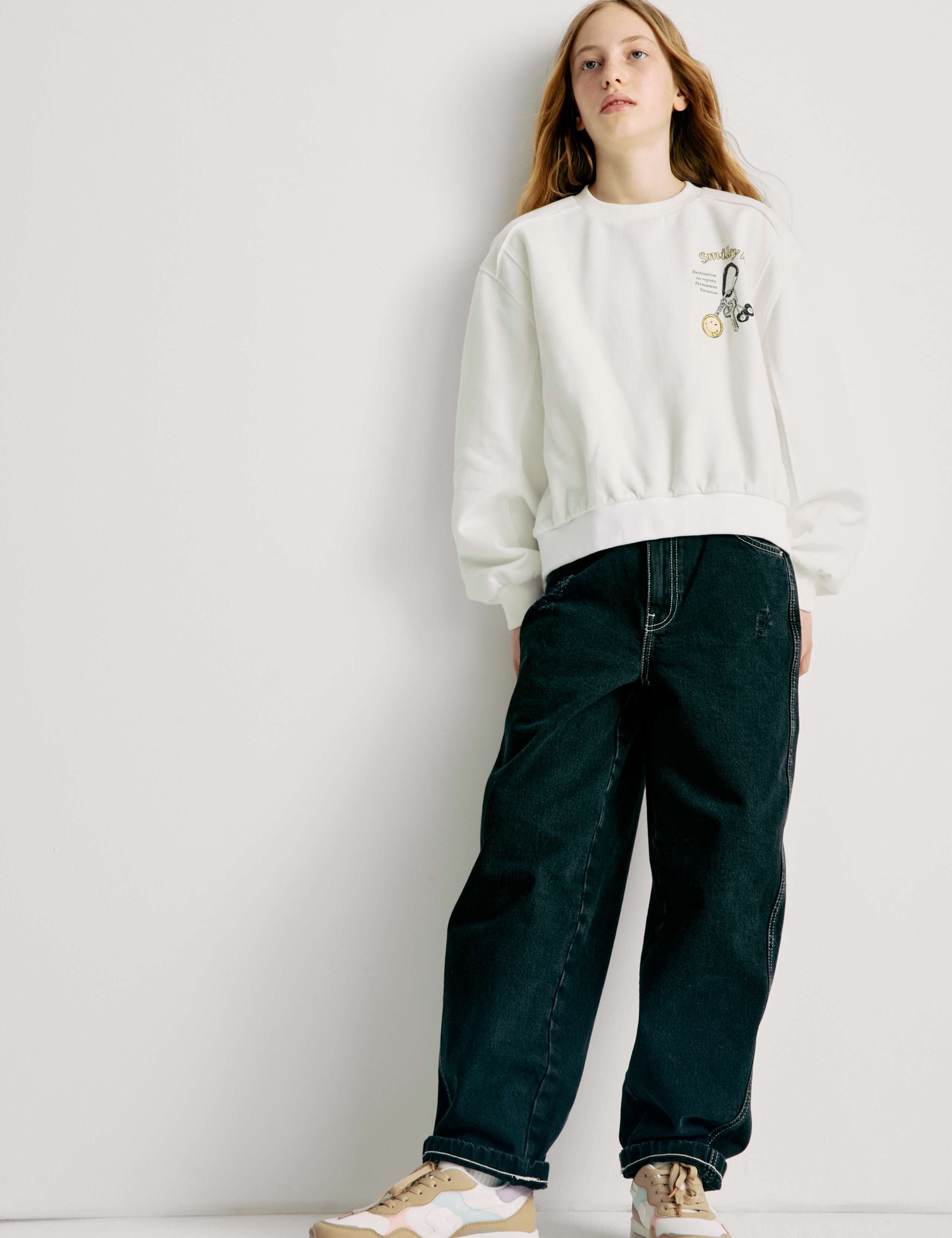 Cotton Rich SmileyWorld® Sweatshirt (2-16 Yrs) 3 of 9