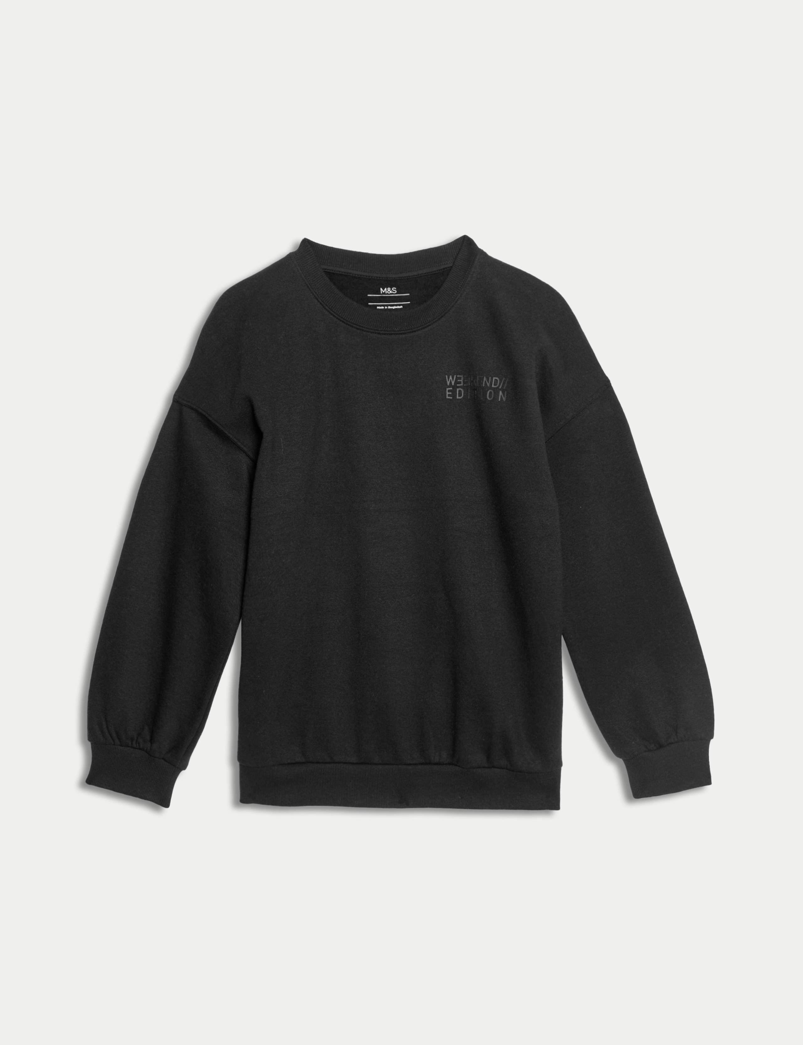 Cotton Rich Sweatshirt (6-16 Yrs) 2 of 8