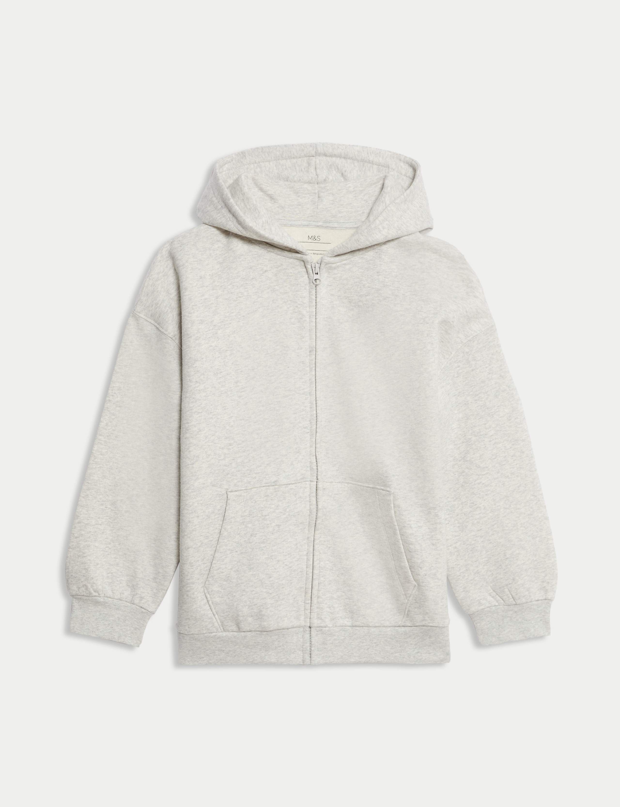 Cotton Rich Zip Hoodie (6-16 Yrs) 2 of 6