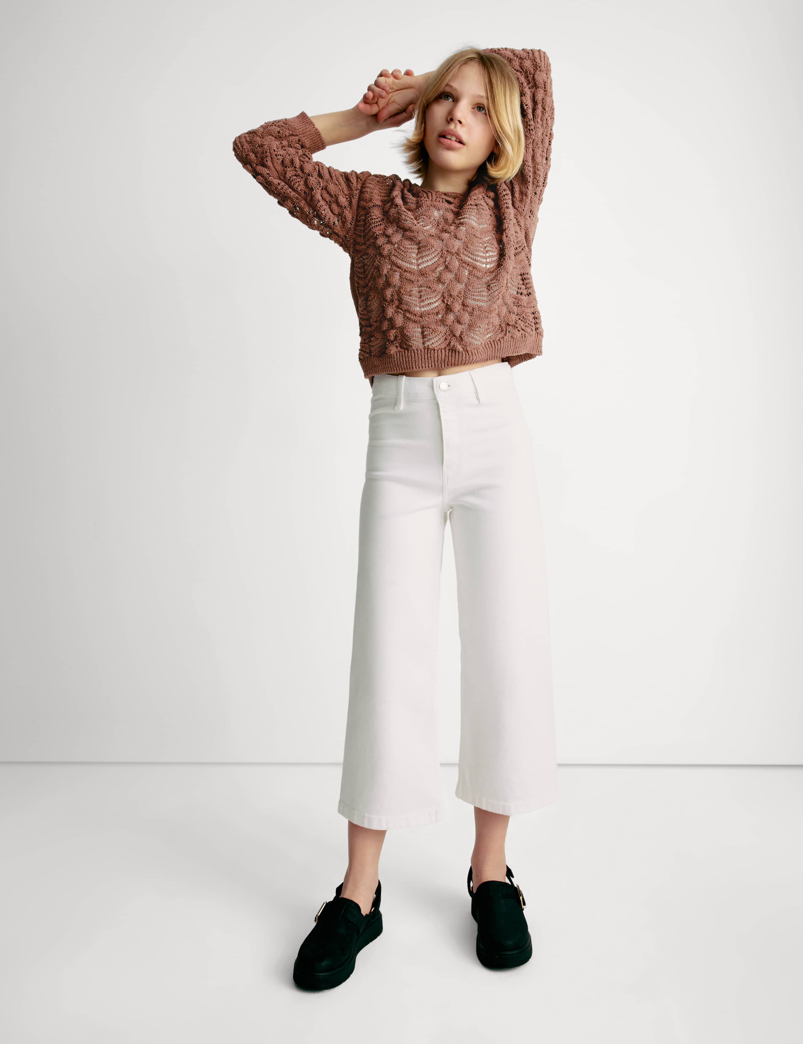Cotton Blend Knitted Jumper (6-16 Yrs) 3 of 8