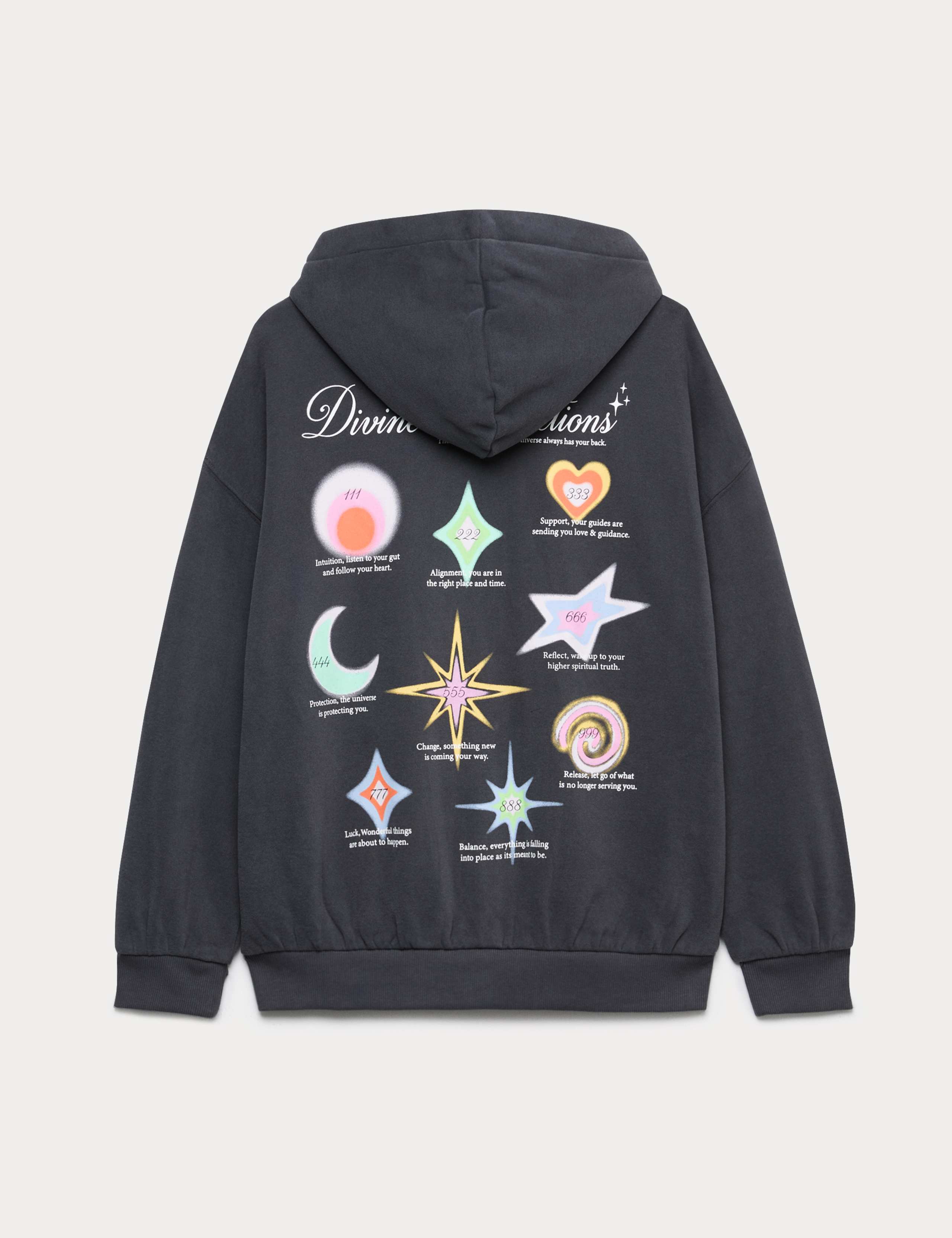 Cotton Rich Star Graphic Zip Hoodie (6-16 Yrs) 3 of 4