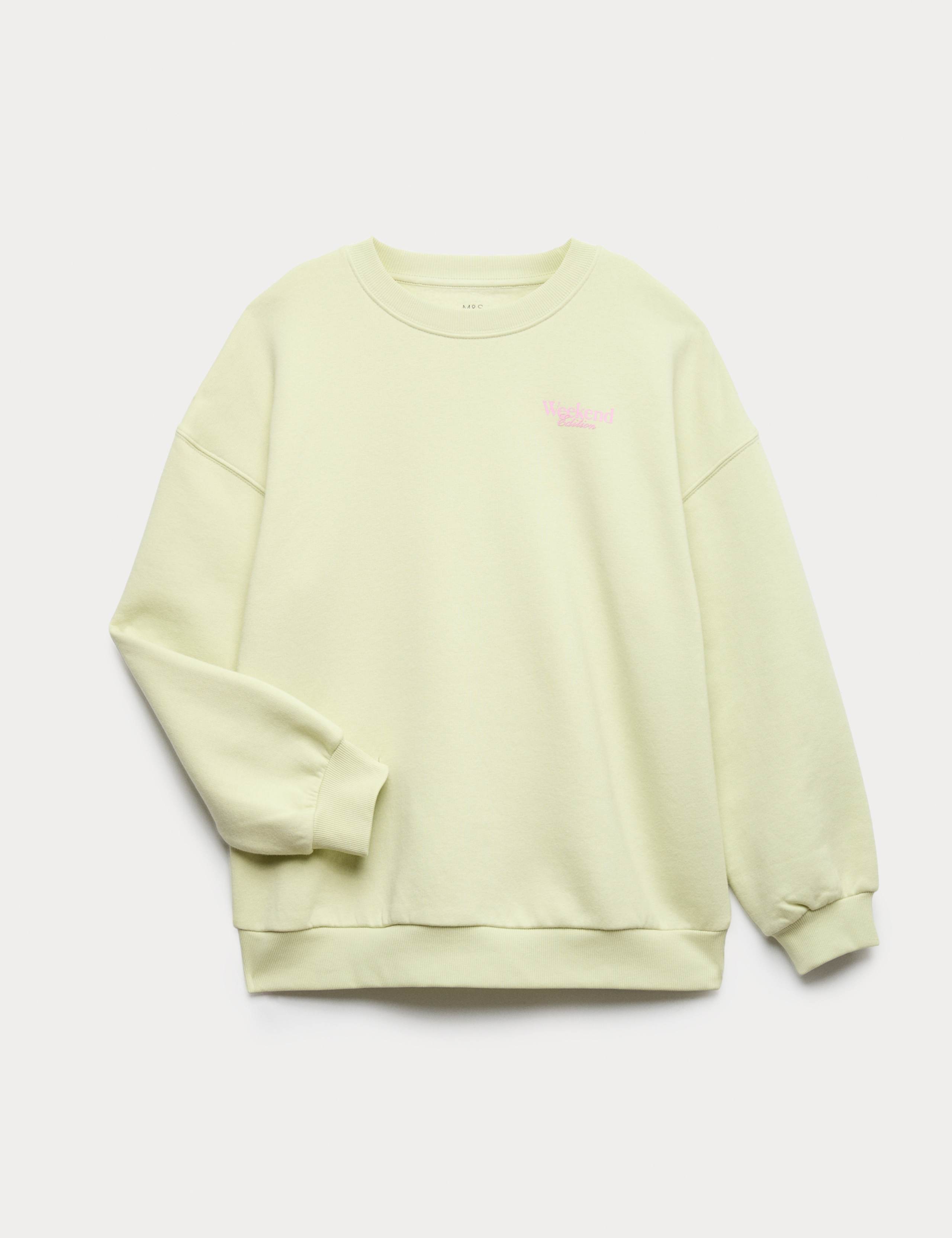 Cotton Rich Oversized Sweatshirt (6-16 Yrs) 1 of 2