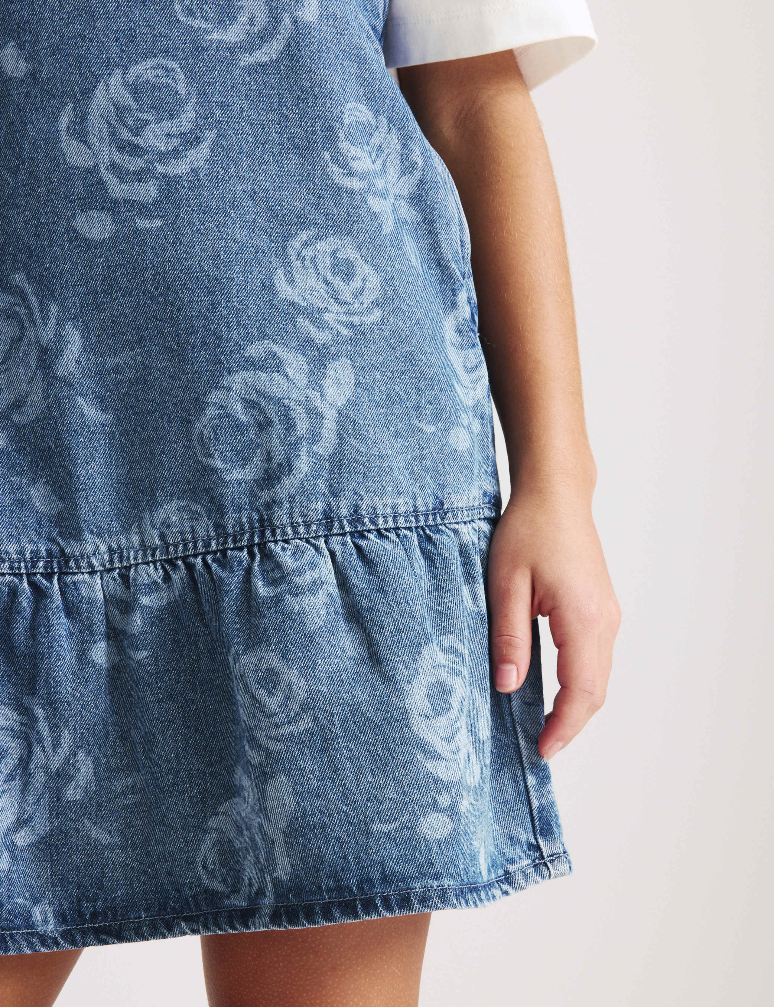 2pc Floral Print Denim Dress and Top (2-16 Yrs) 6 of 9