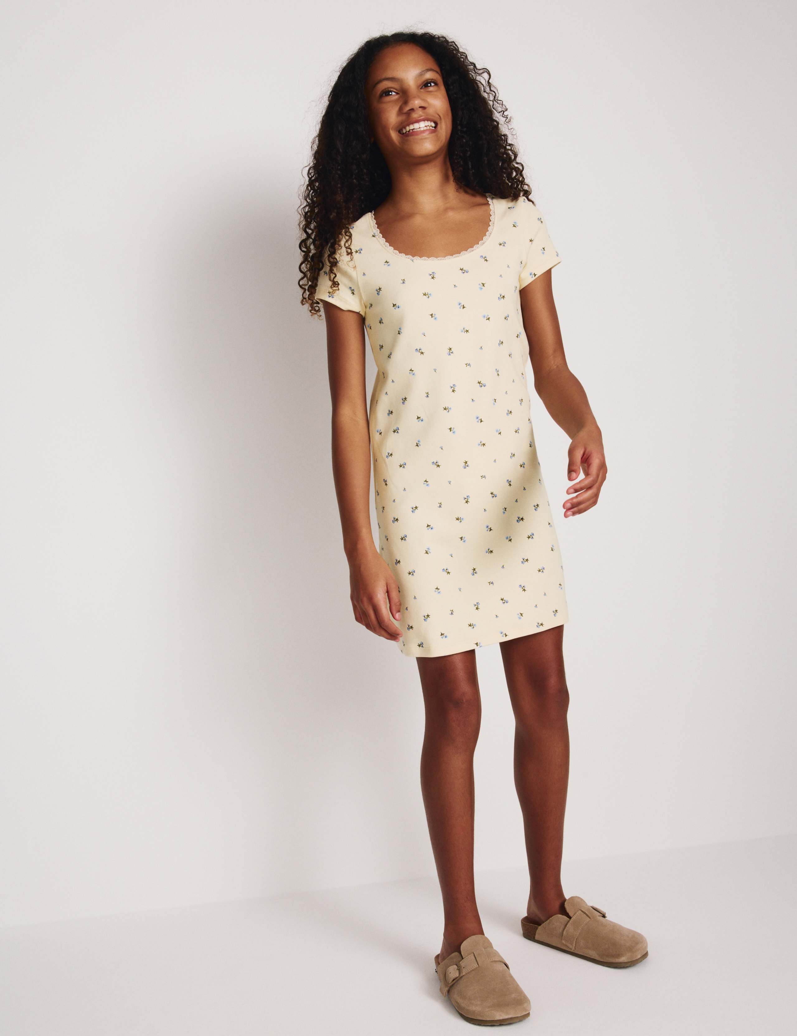Cotton Rich Lace Trim Dress (6-16 Yrs) 3 of 5