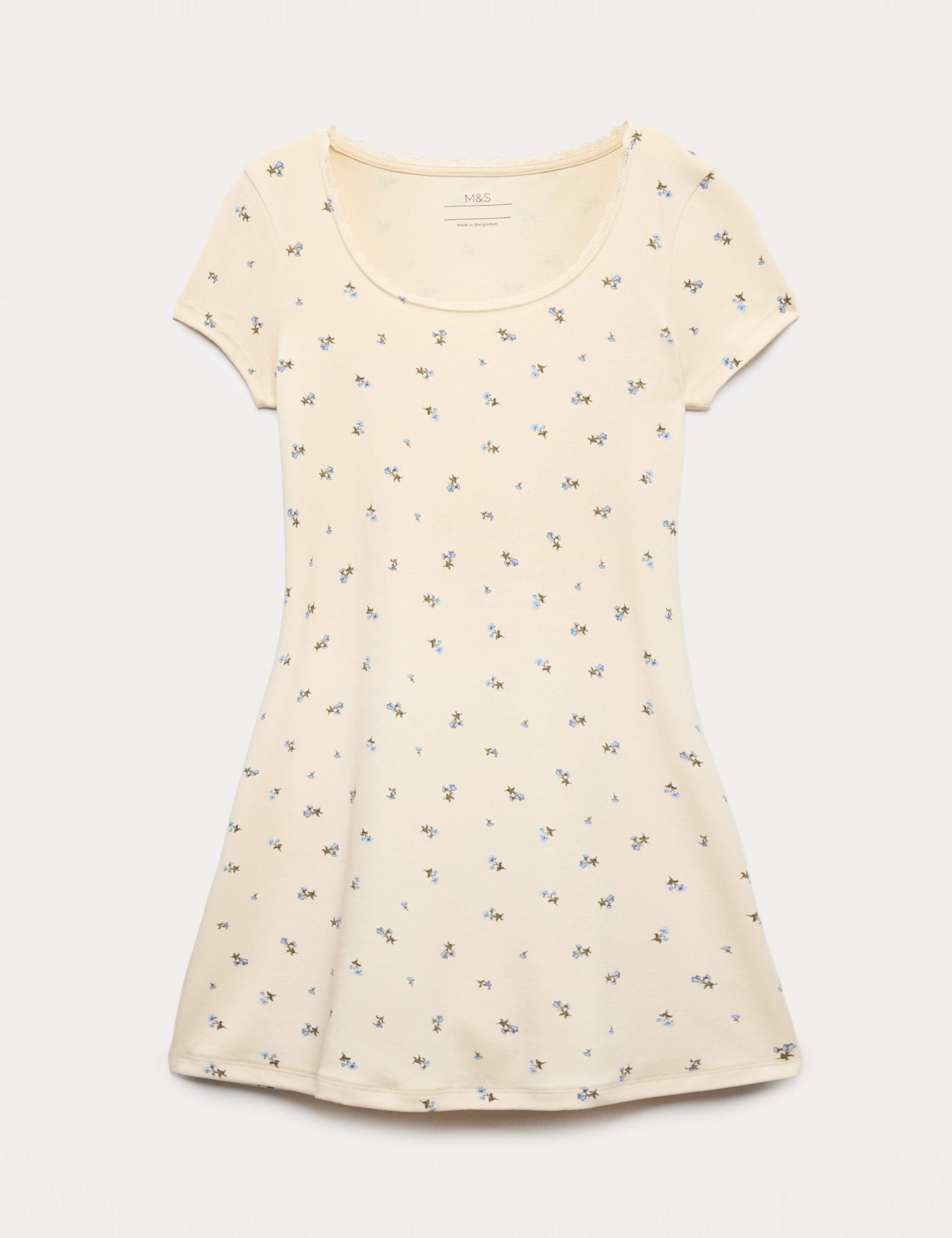 Cotton Rich Lace Trim Dress (6-16 Yrs) 2 of 5