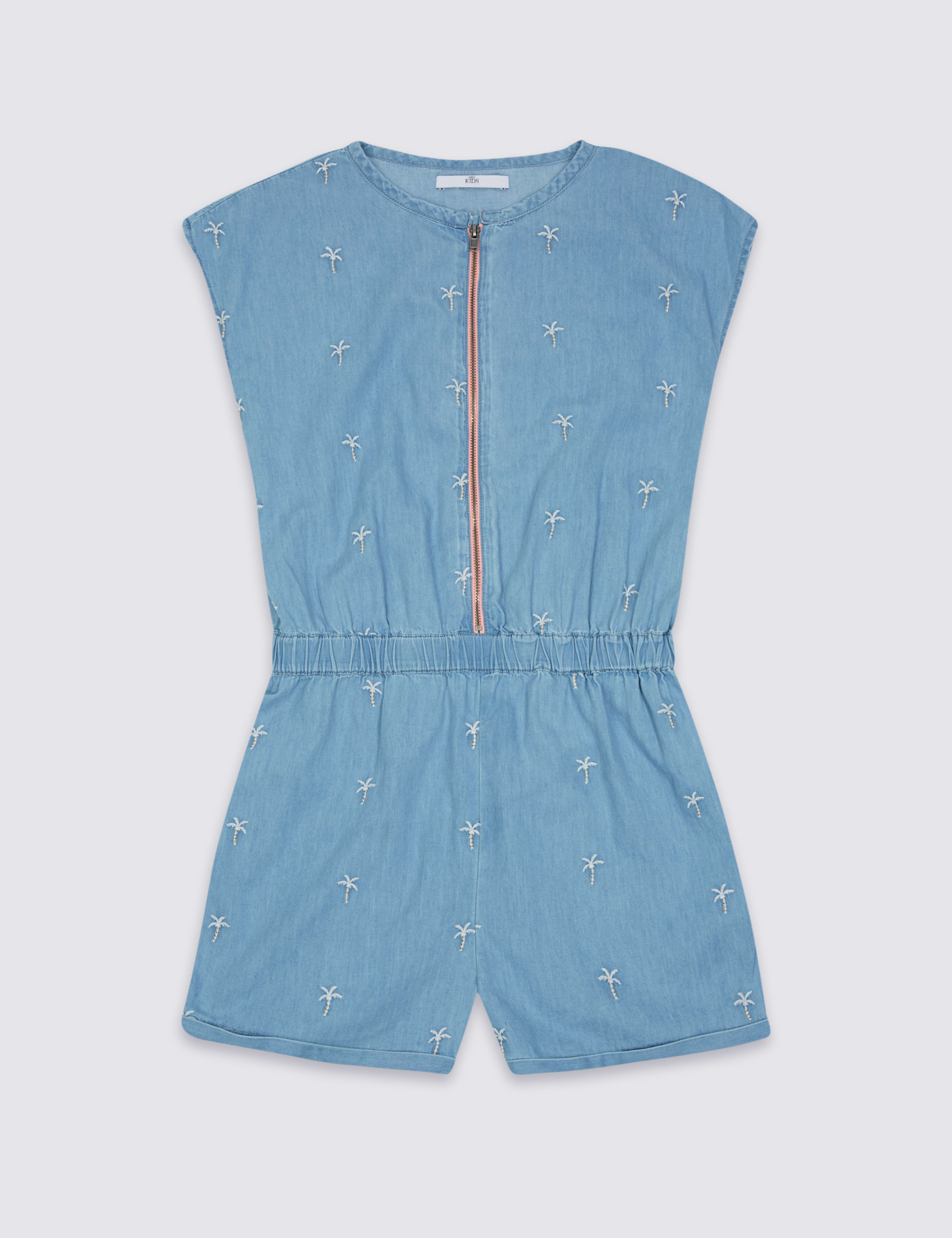 Denim Playsuit (3-14 Years) 2 of 5