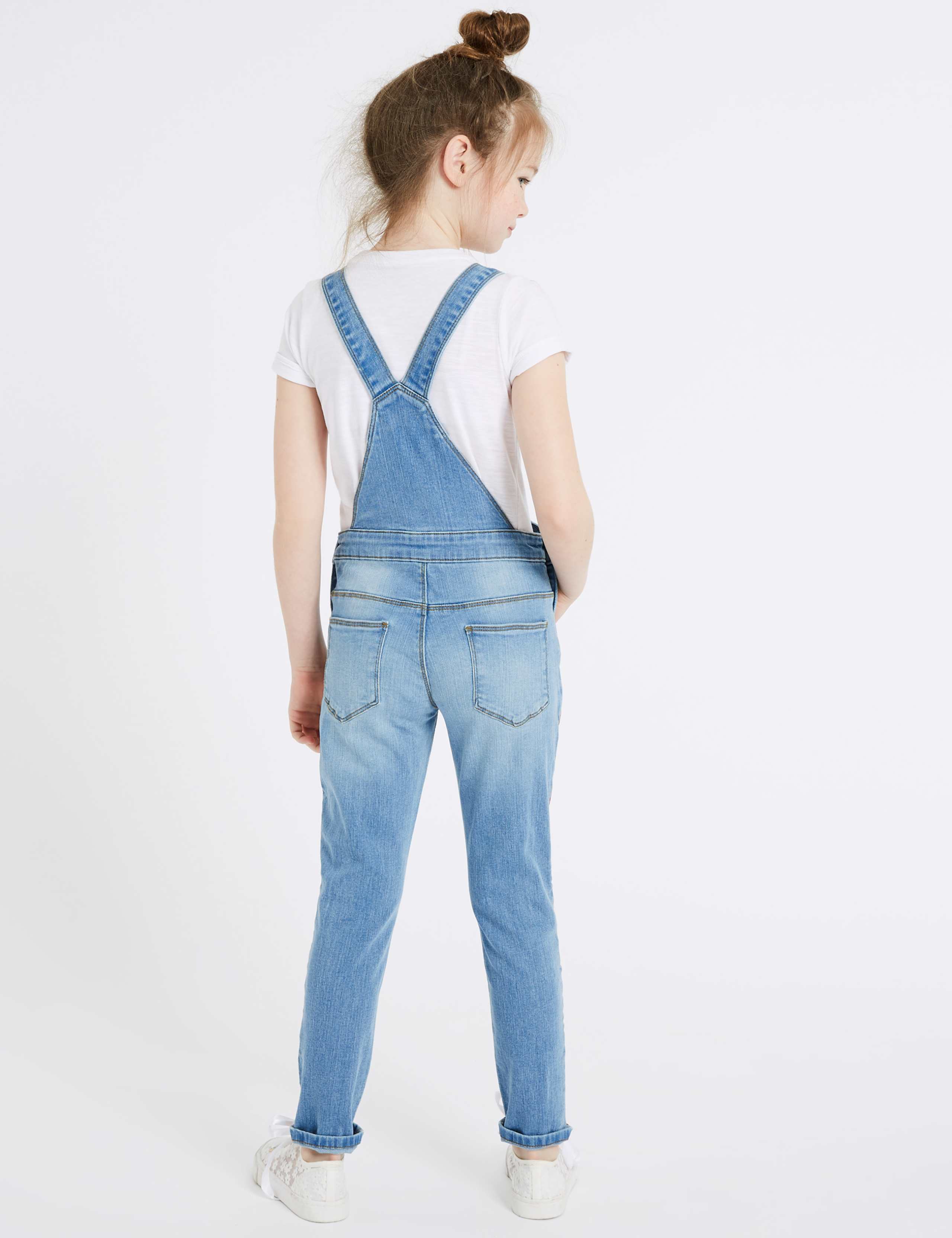 Cotton Dungarees with Stretch (3-16 Years) 3 of 4