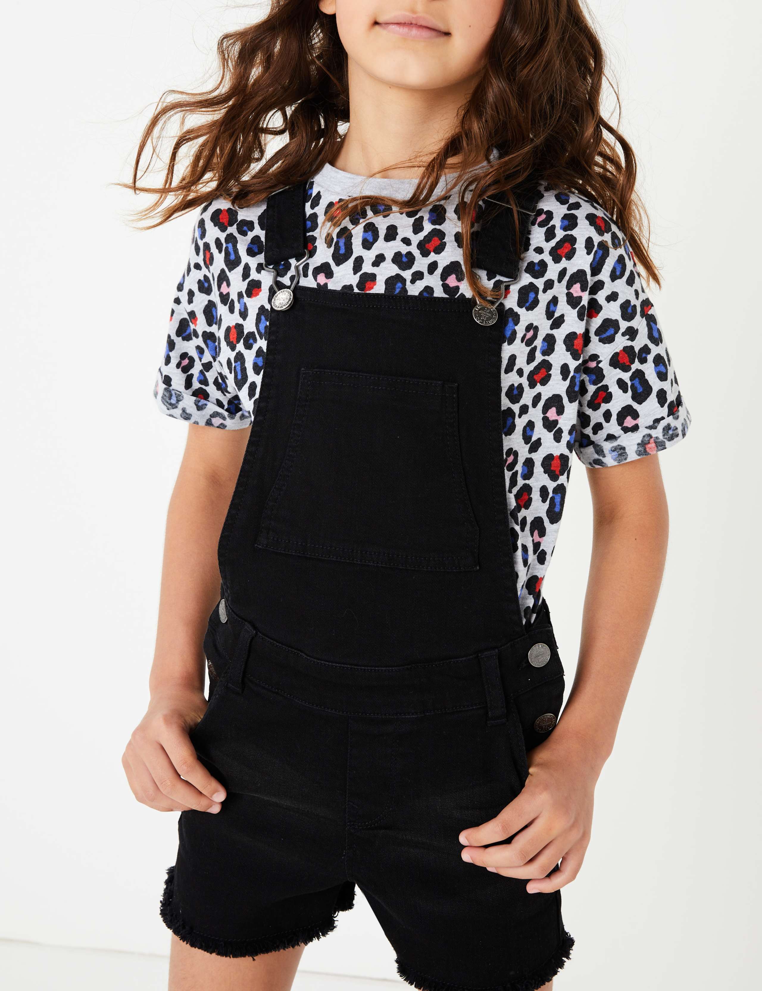 Denim Short Dungarees (3-16 Years) 3 of 4