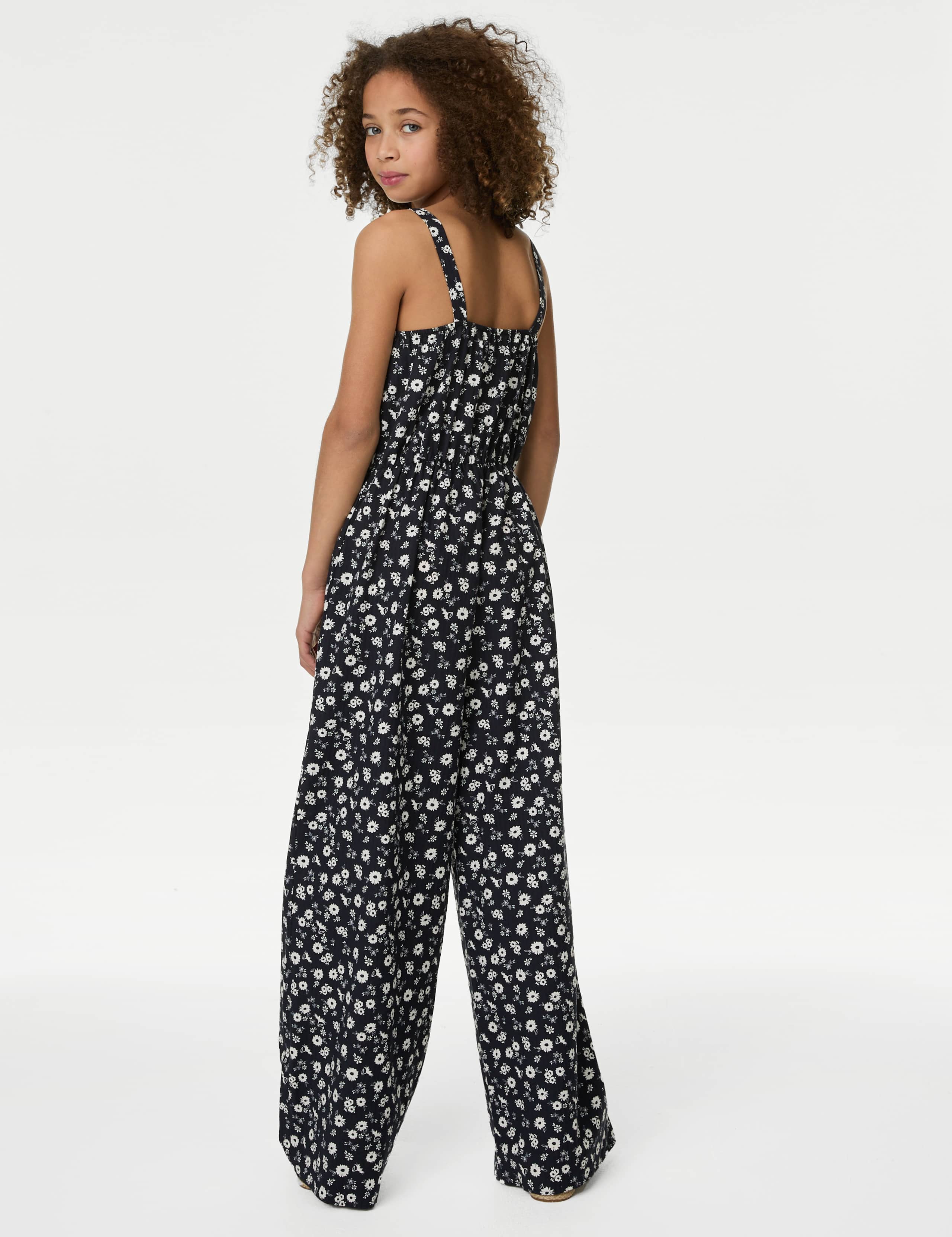 Cotton Rich Floral Jumpsuit (6-16 Yrs) 4 of 4