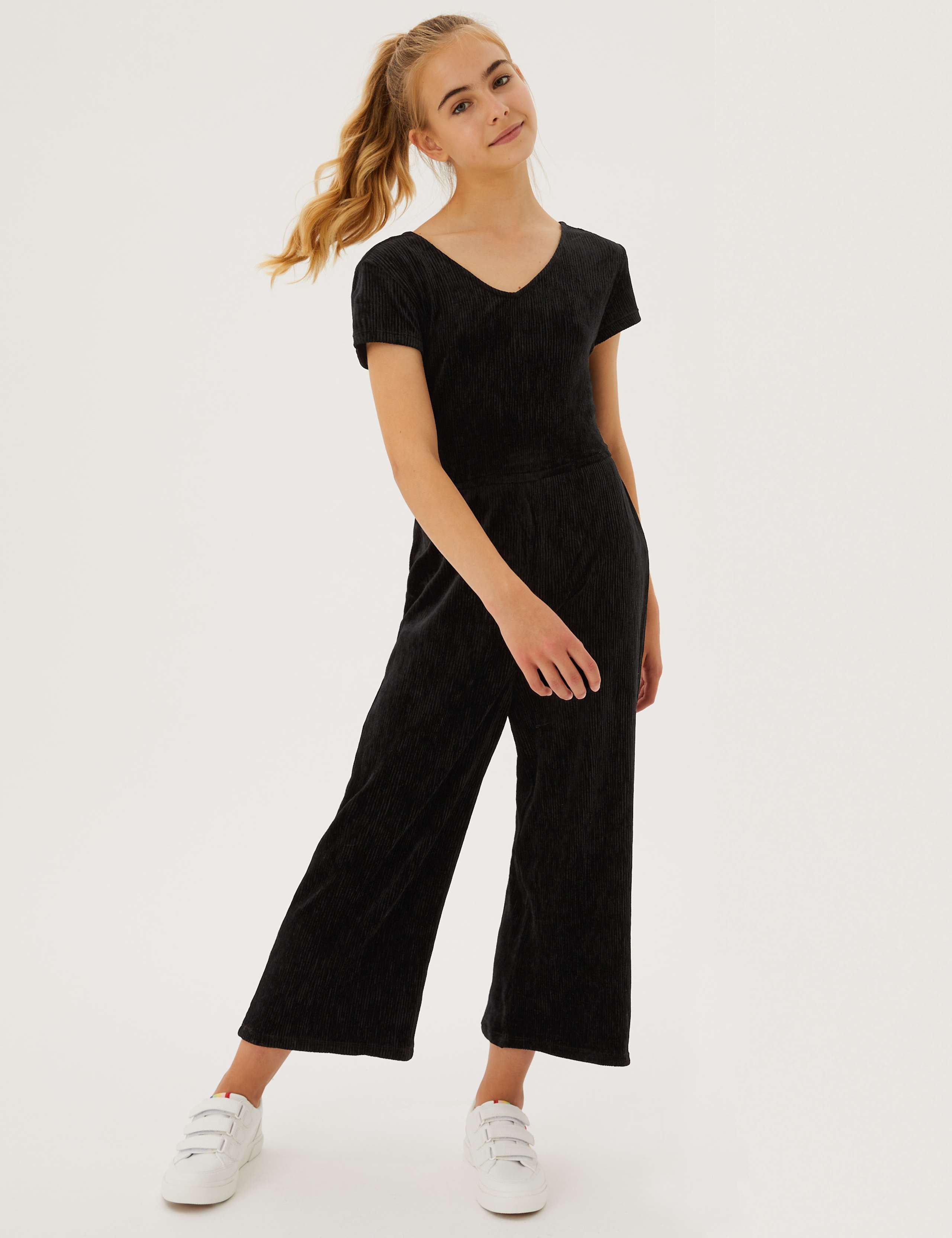 Velvet Jumpsuit (6-16 Yrs) 1 of 3