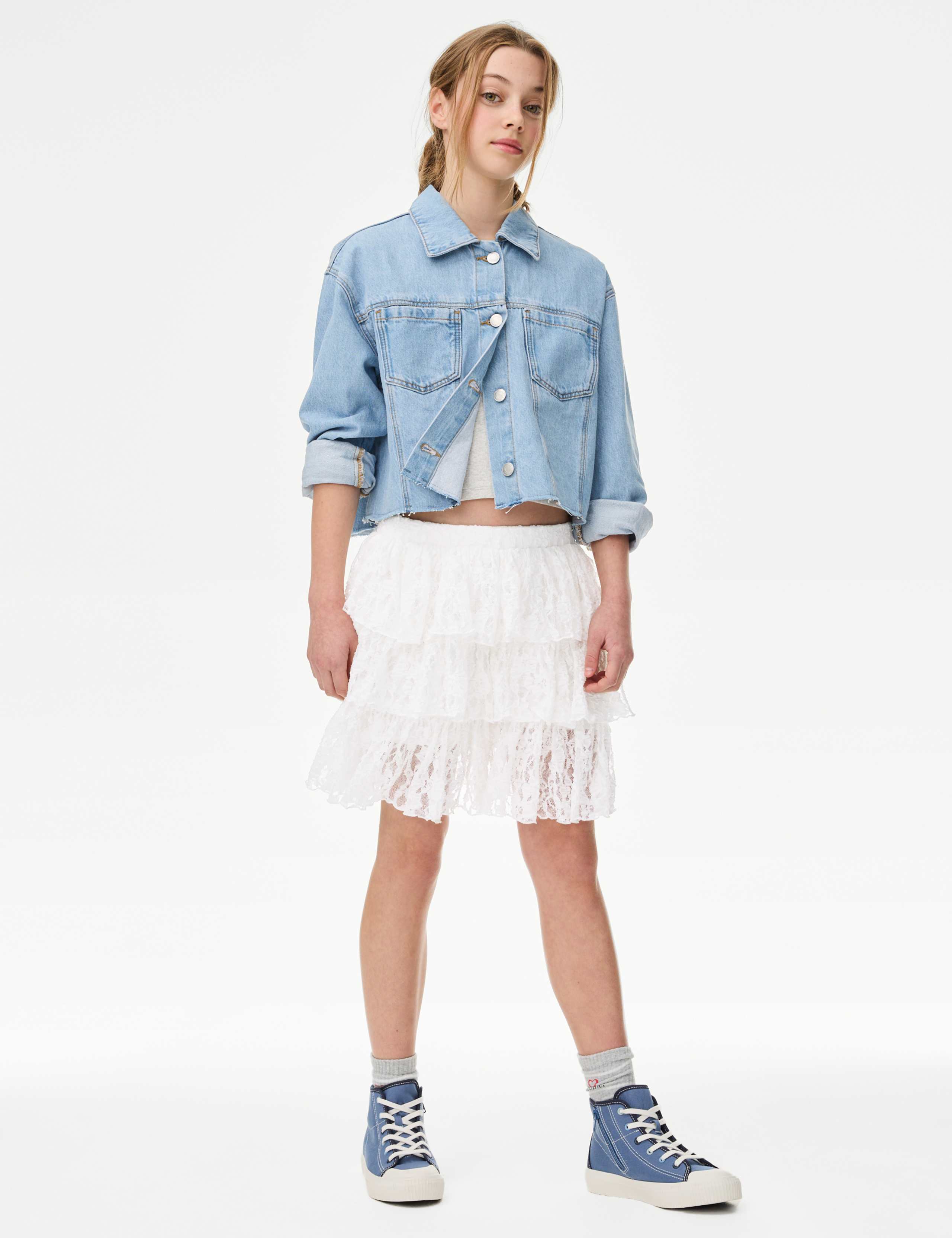 Lace Elasticated Waist Skirt (6-16 Yrs) 3 of 5