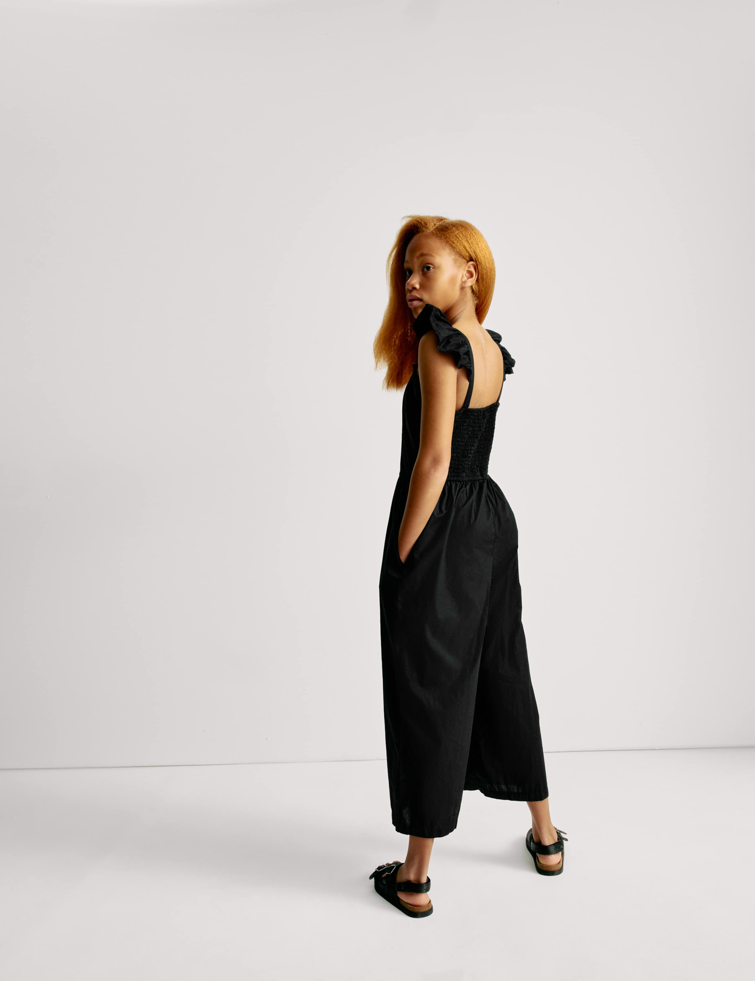 Pure Cotton Frill Wide Leg Jumpsuit (6-16 Yrs) 5 of 5
