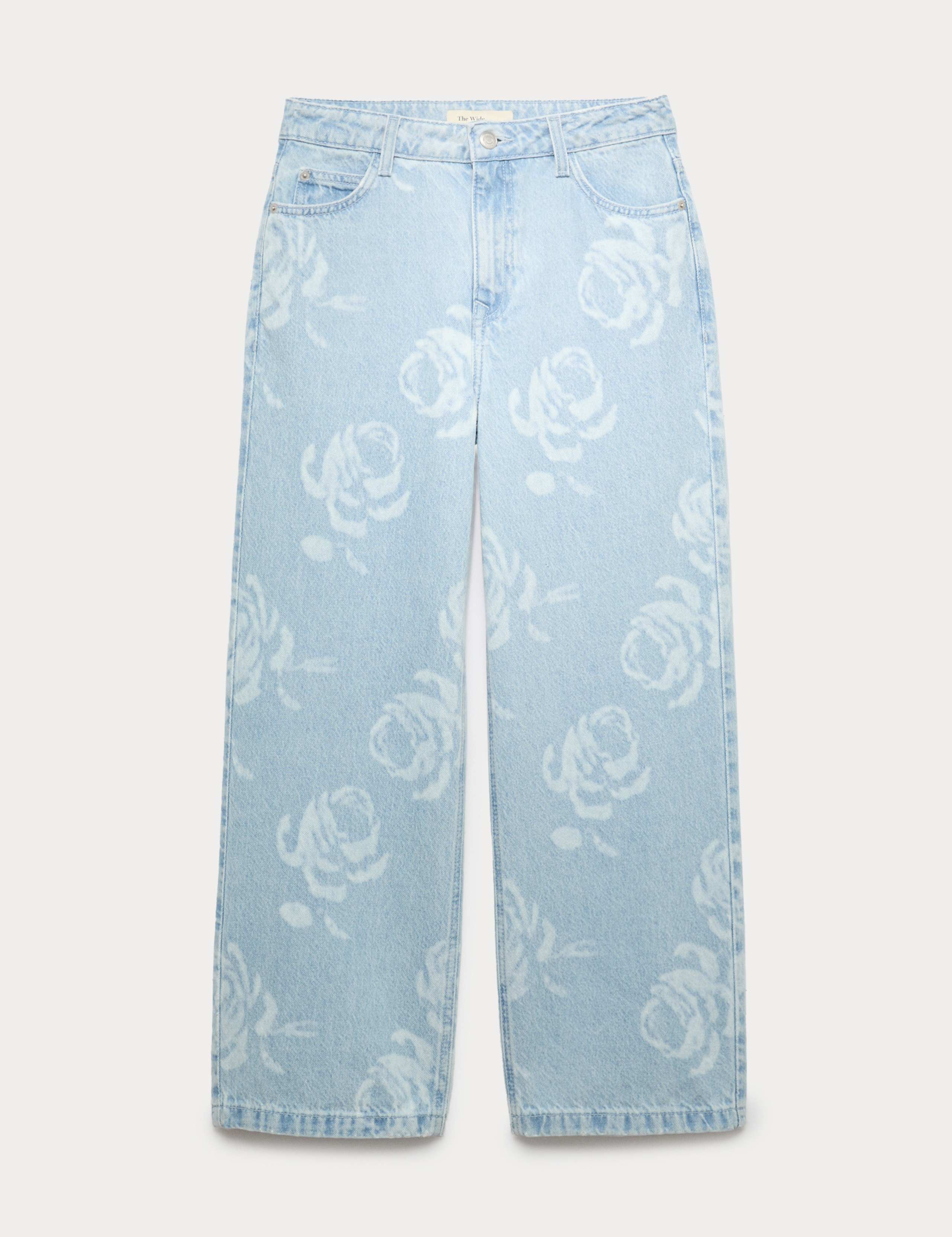 Pure Cotton Floral Print Jeans (6-16 Yrs) 1 of 3