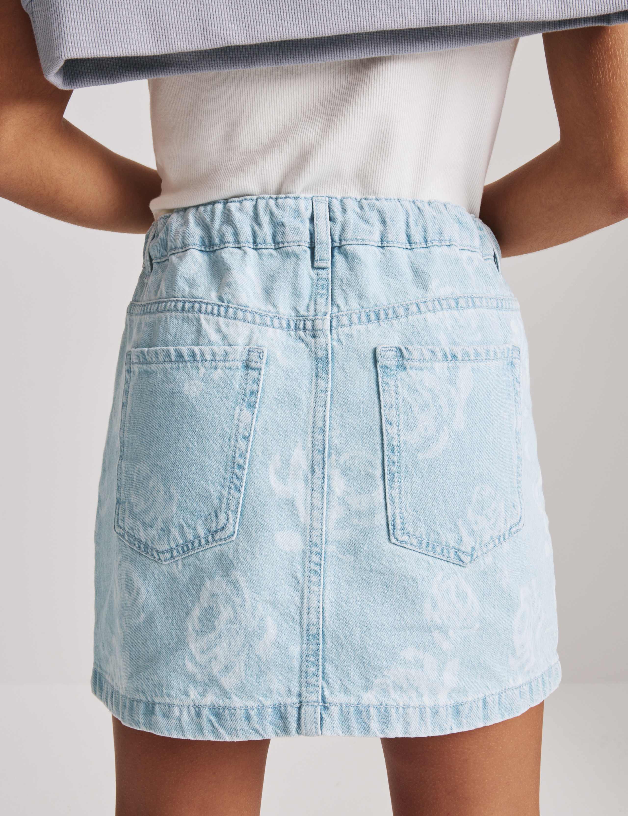 Pure Cotton Floral Denim Skirt (2-16 Yrs) 6 of 7