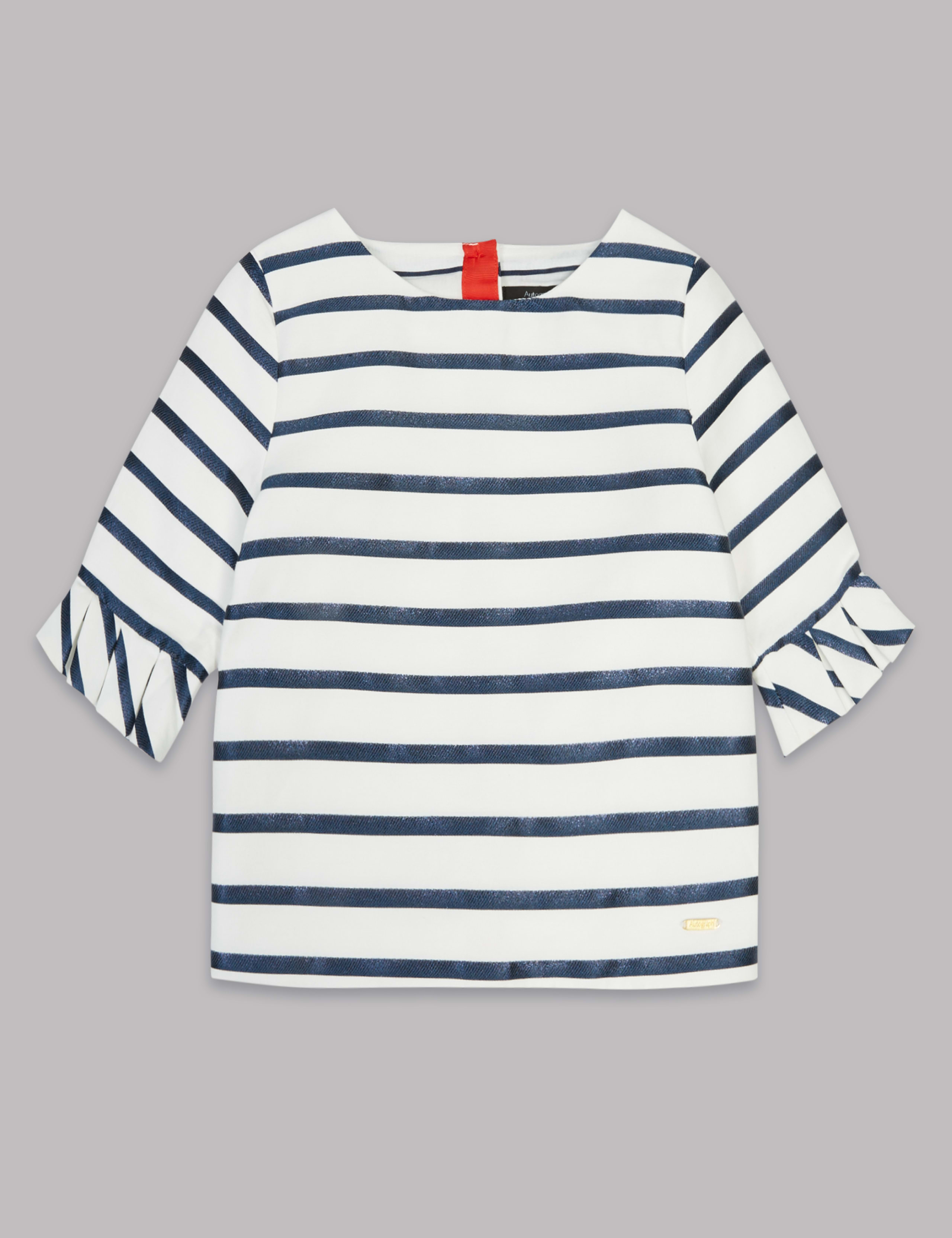 Striped Half Sleeve Top (3-14 Years) 2 of 3