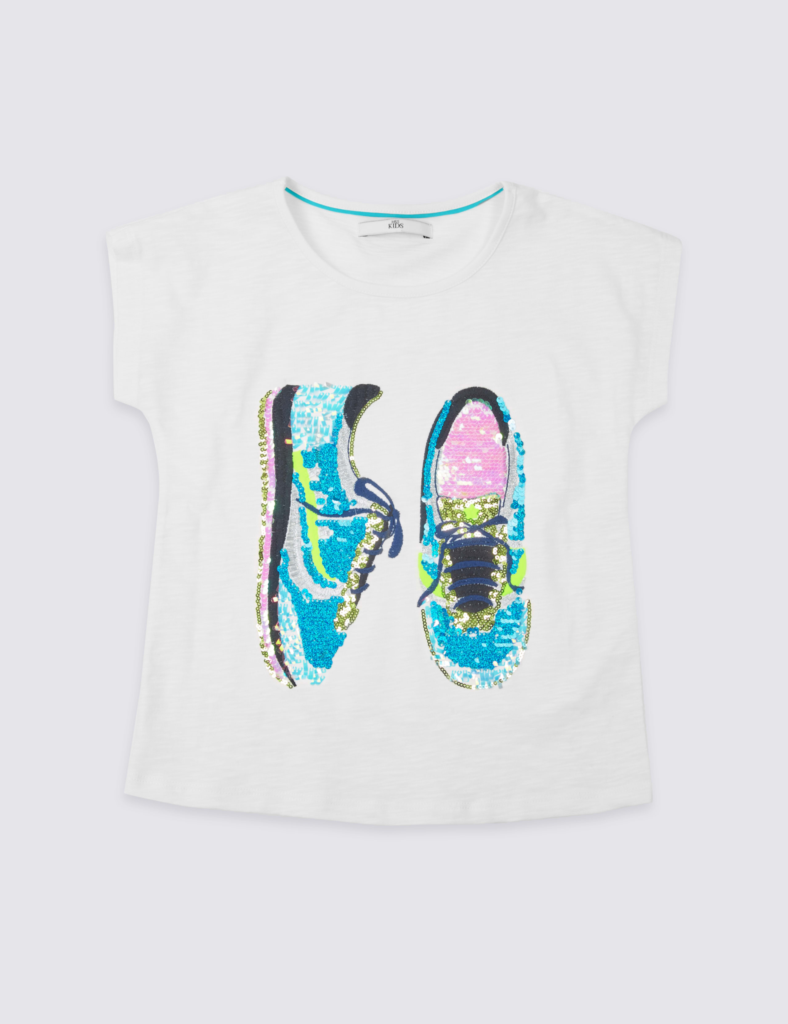 Pure Cotton Sequin Top with StayNEW™ (3-14 Years) 2 of 5