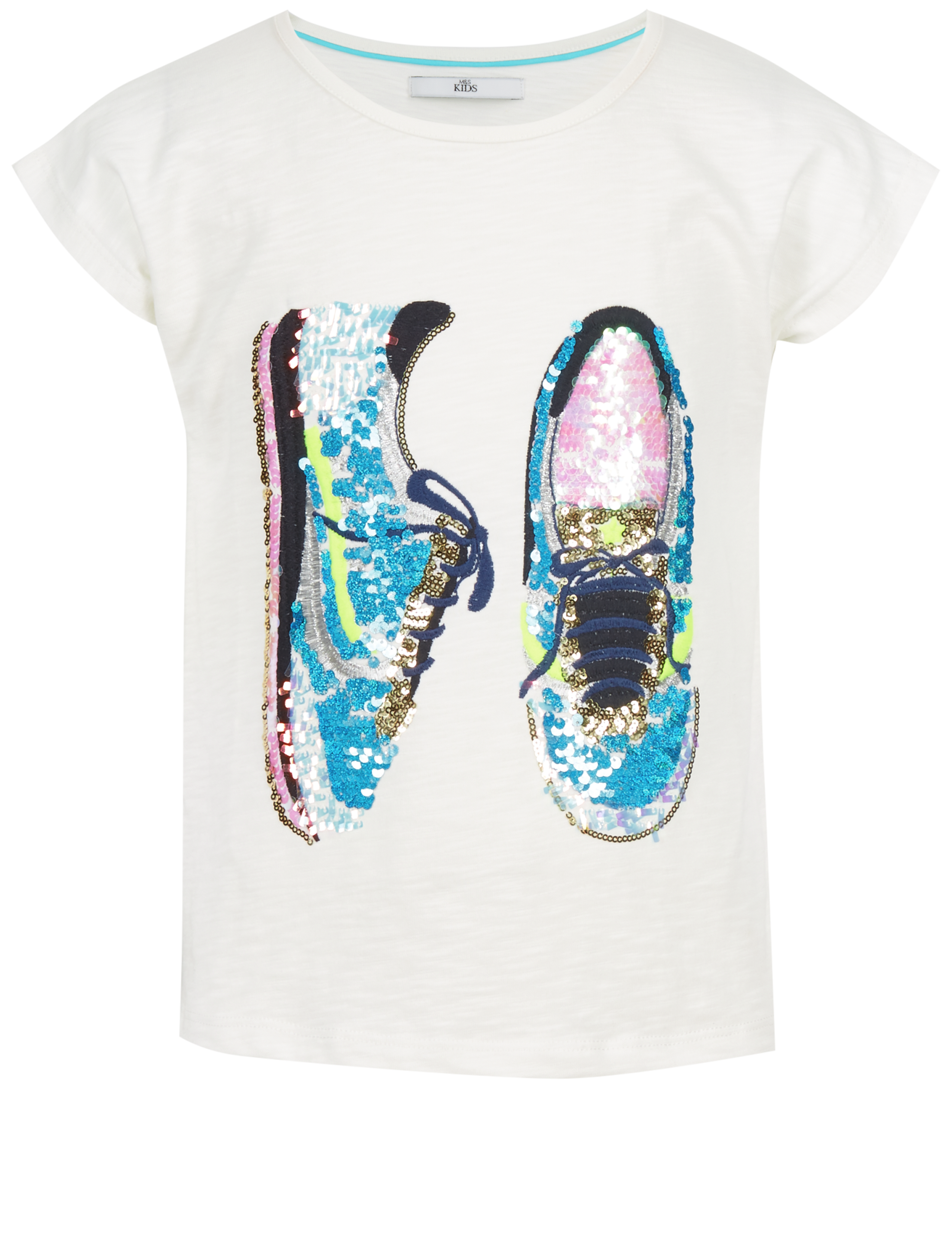 Pure Cotton Sequin Top with StayNEW™ (3-14 Years) 4 of 5