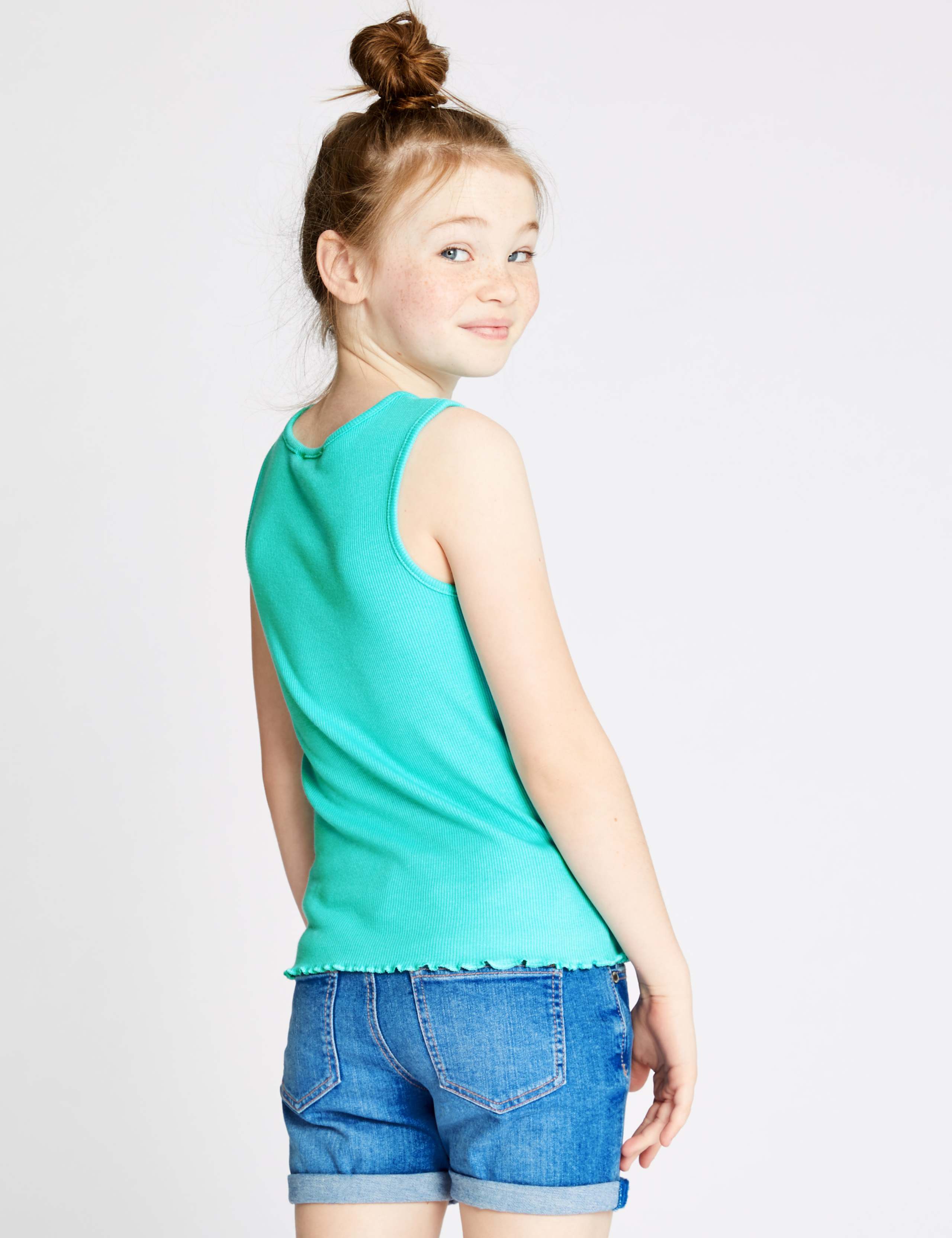 3 Pack Cotton Vests with Stretch (3-16 Years) 6 of 6