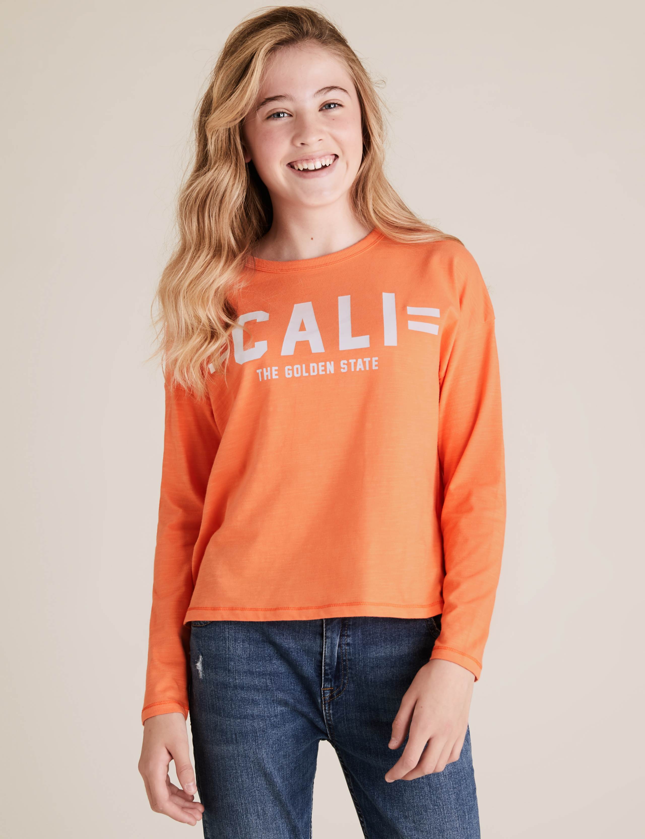 3pk Pure Cotton Slogan Tops (6-16 Yrs) 2 of 5