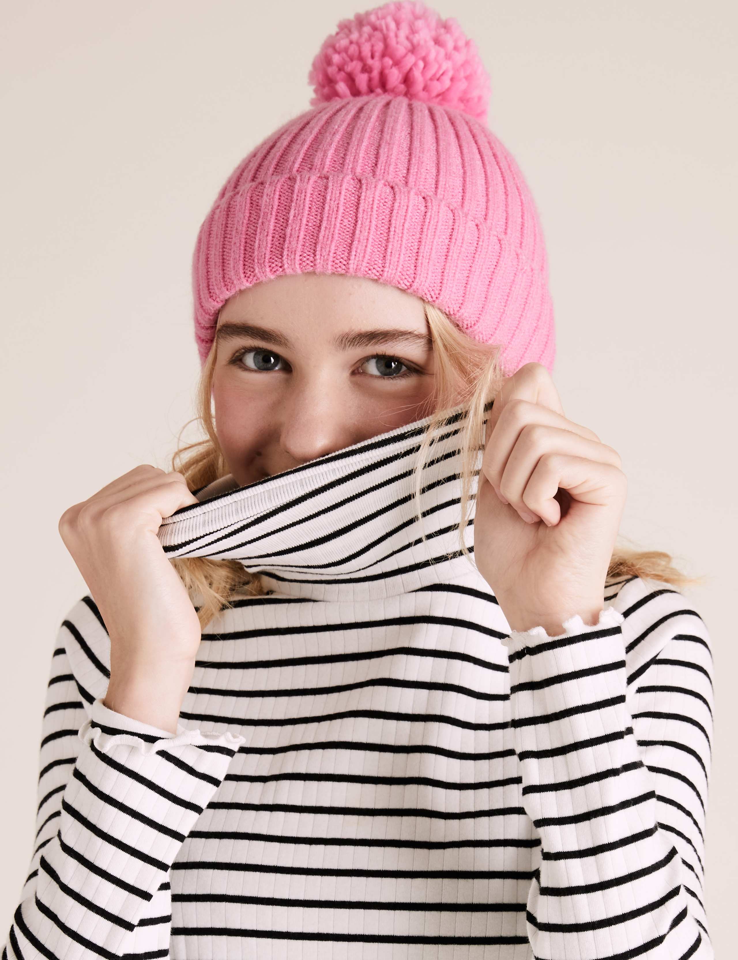 3pk Cotton Roll Neck Tops (6-16 Yrs) 3 of 5