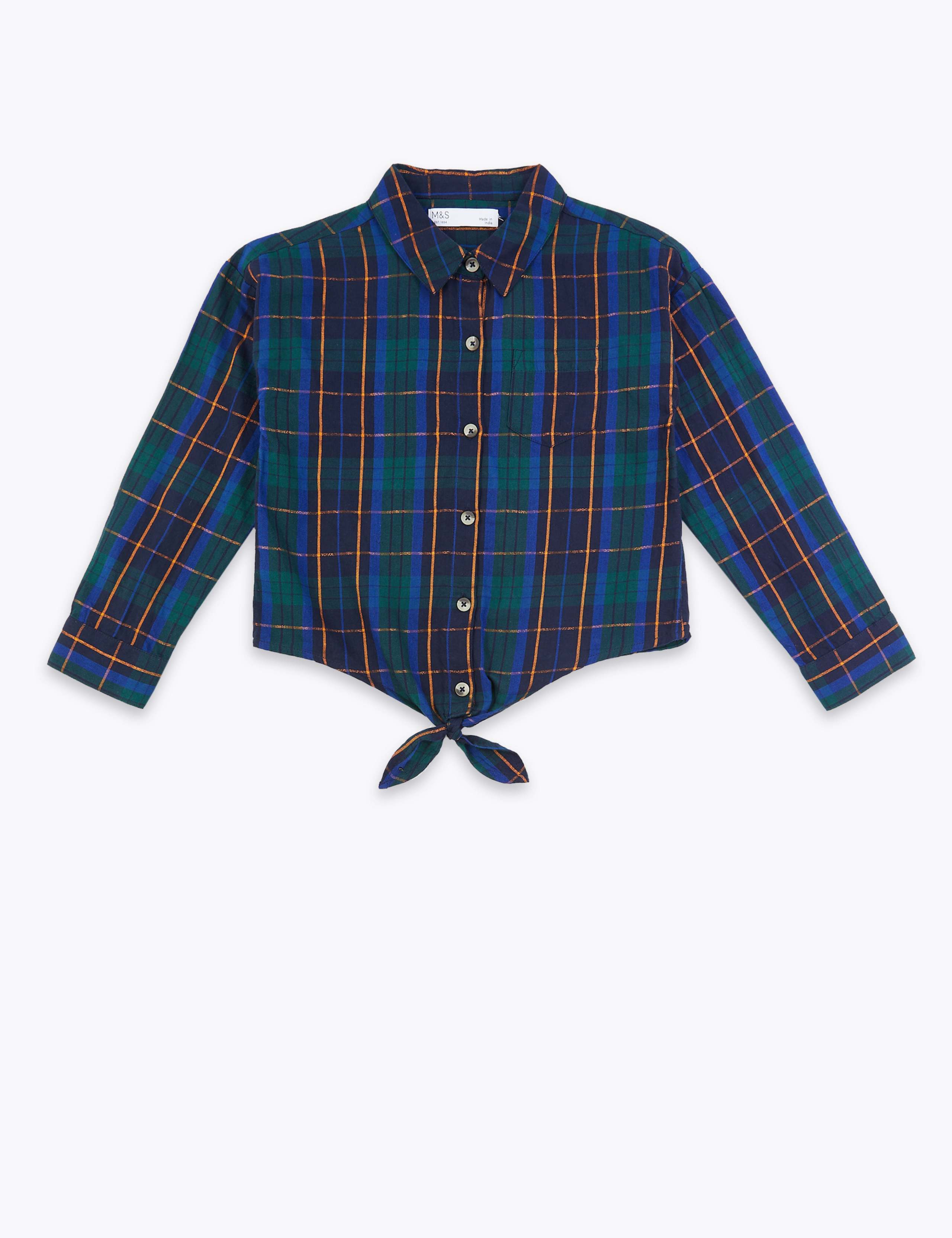 Check Tie Shirt (3-16 Years) 2 of 4