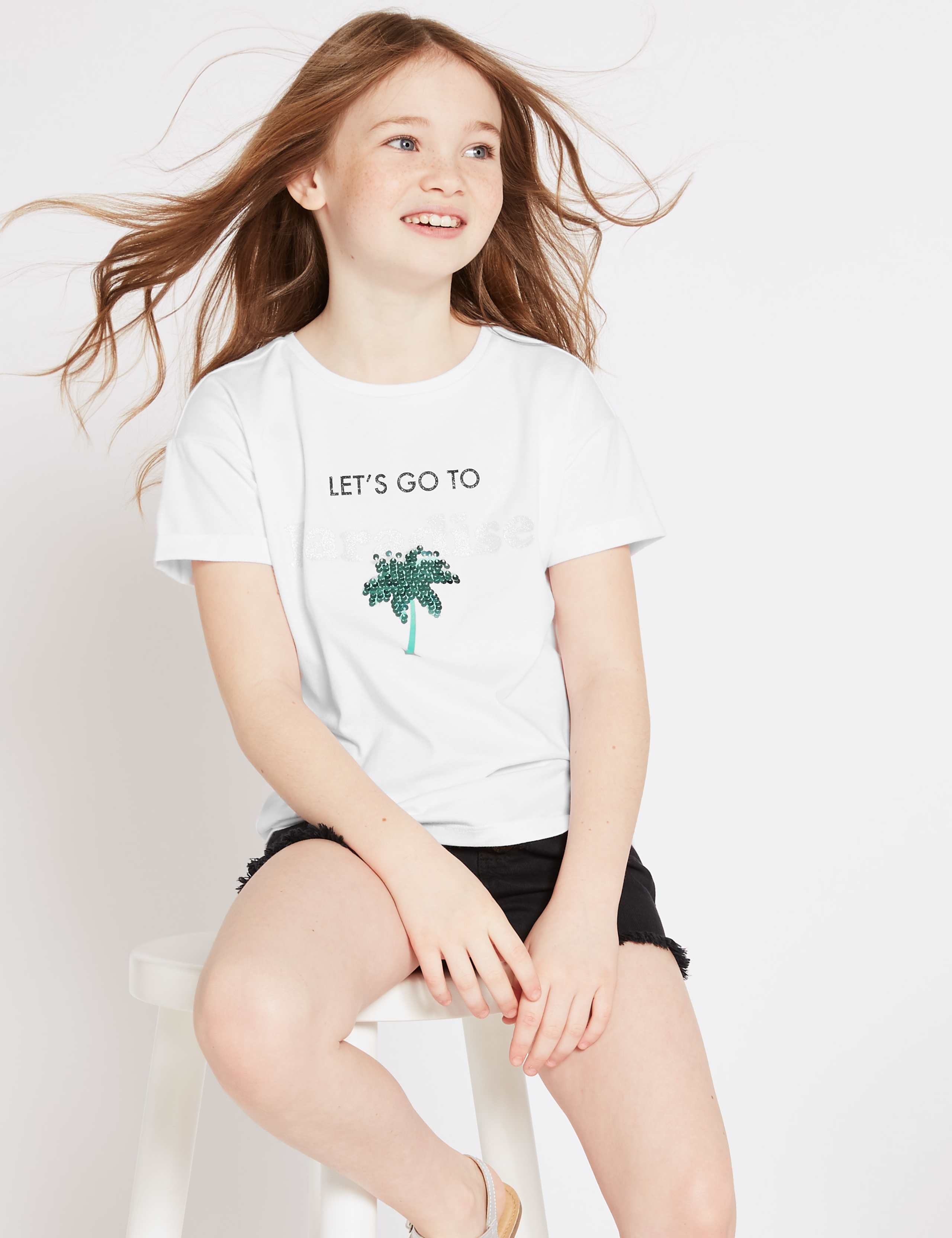 Pure Cotton Paradise T-Shirt (3-16 Years) 1 of 3