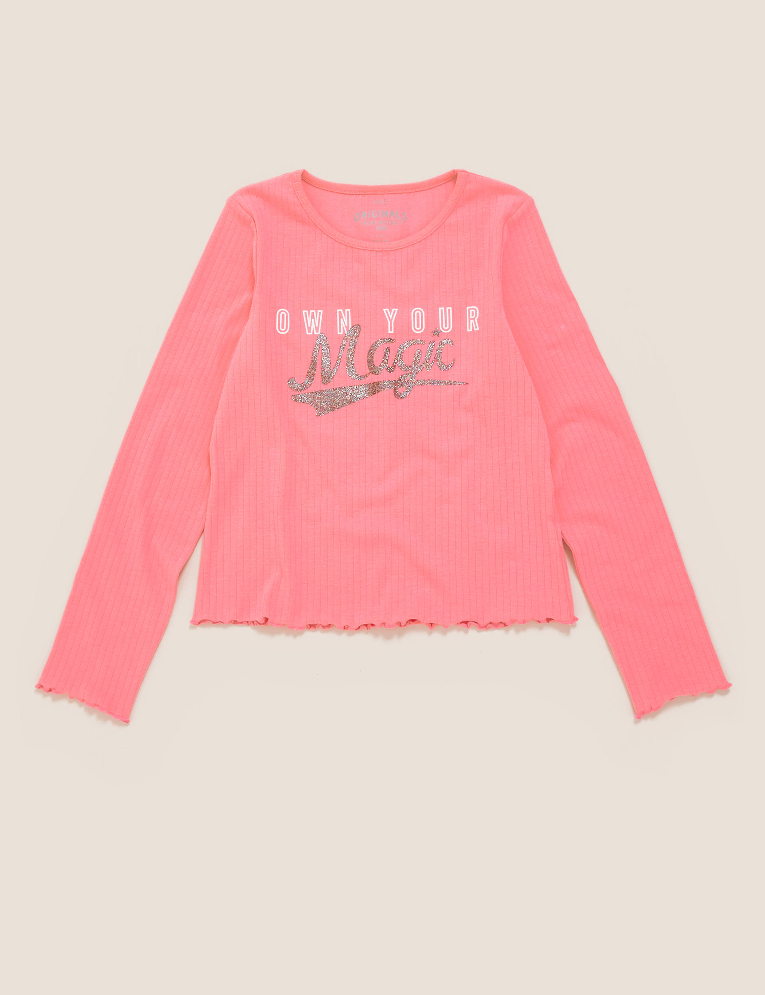 Cotton Own Your Magic Slogan Top (6-14 Yrs) 2 of 4