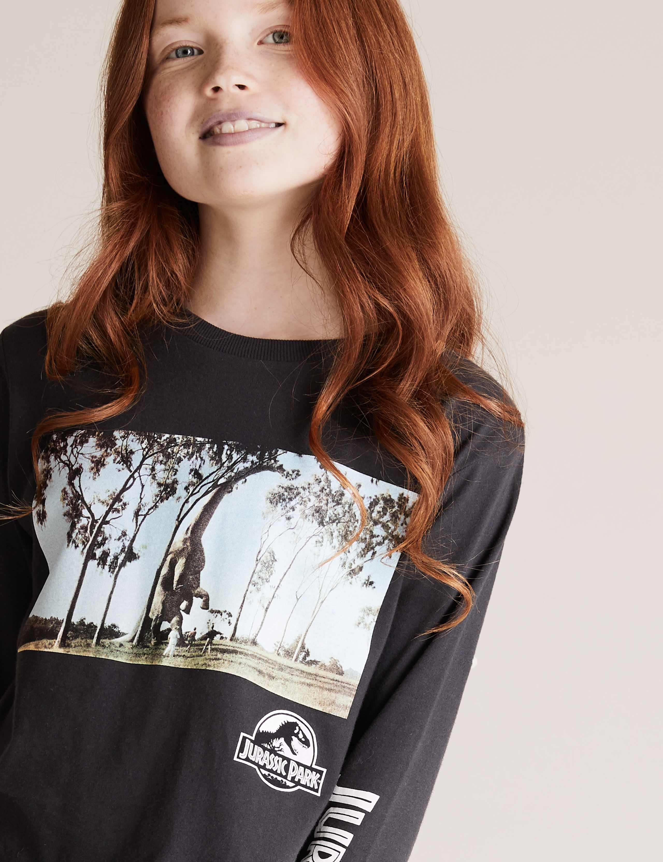 Pure Cotton Jurassic Park™ Top (6-14 Yrs) 2 of 4