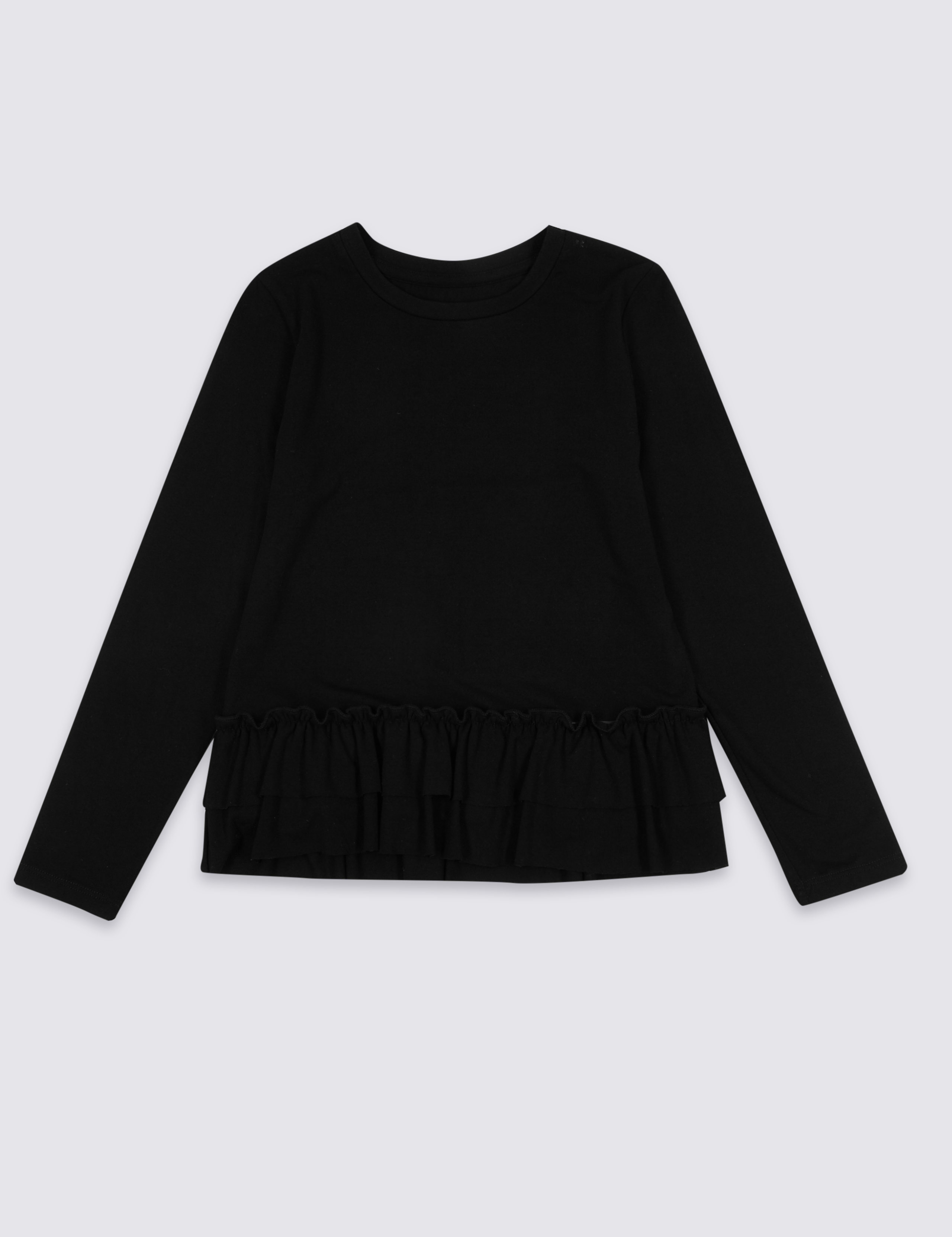 Frill Hem Long Sleeve Top (3-14 Years) 2 of 5