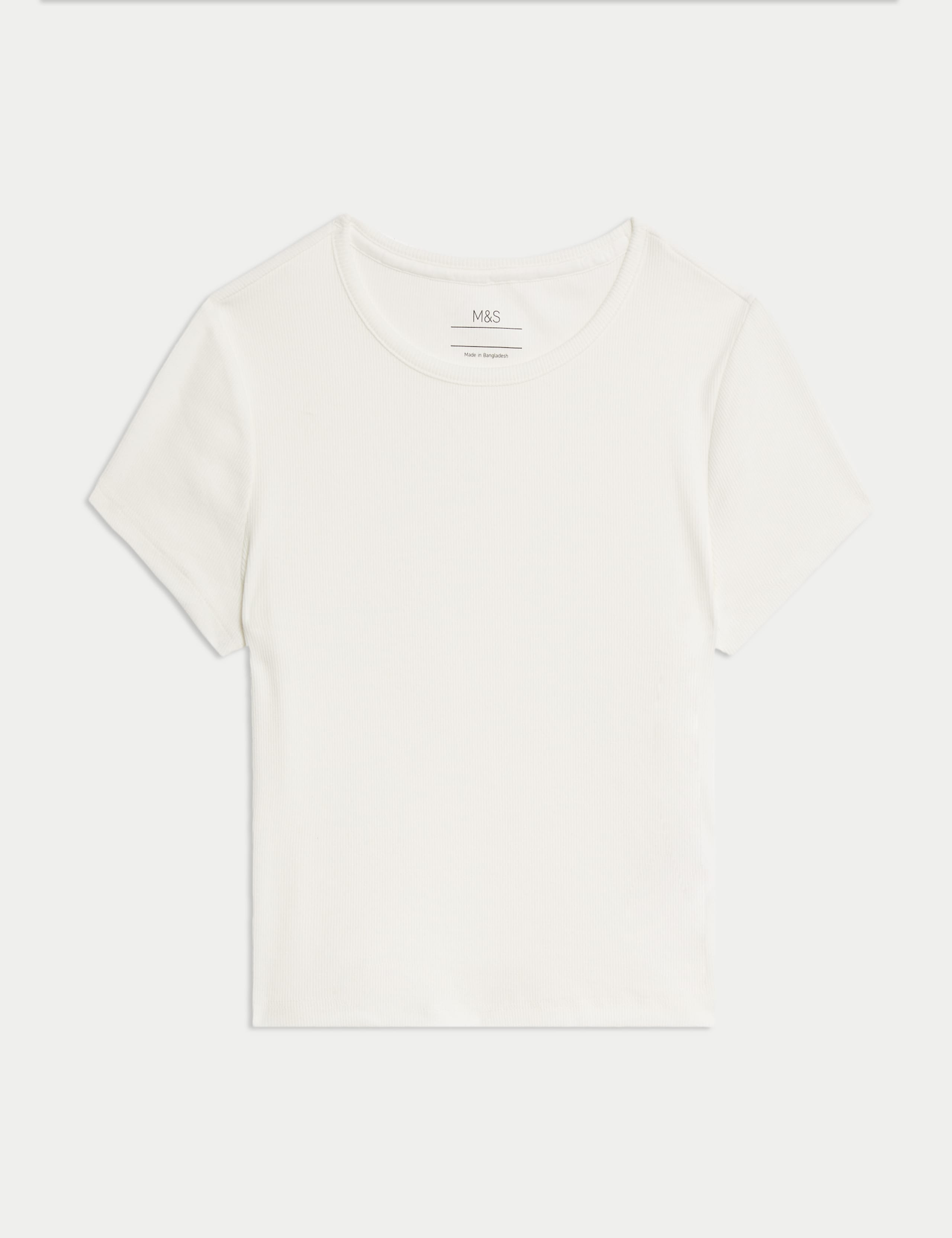 Cotton Rich Ribbed T-Shirt (2-16 Yrs) 2 of 5